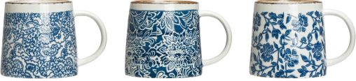 Blue & White Stoneware Mug