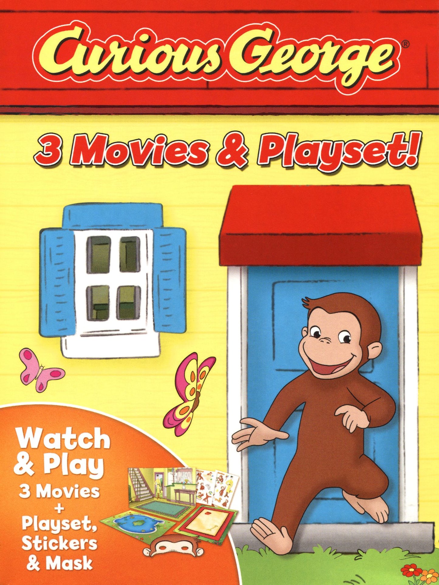 Curious George: 3-Movies & Playset [3 Discs]