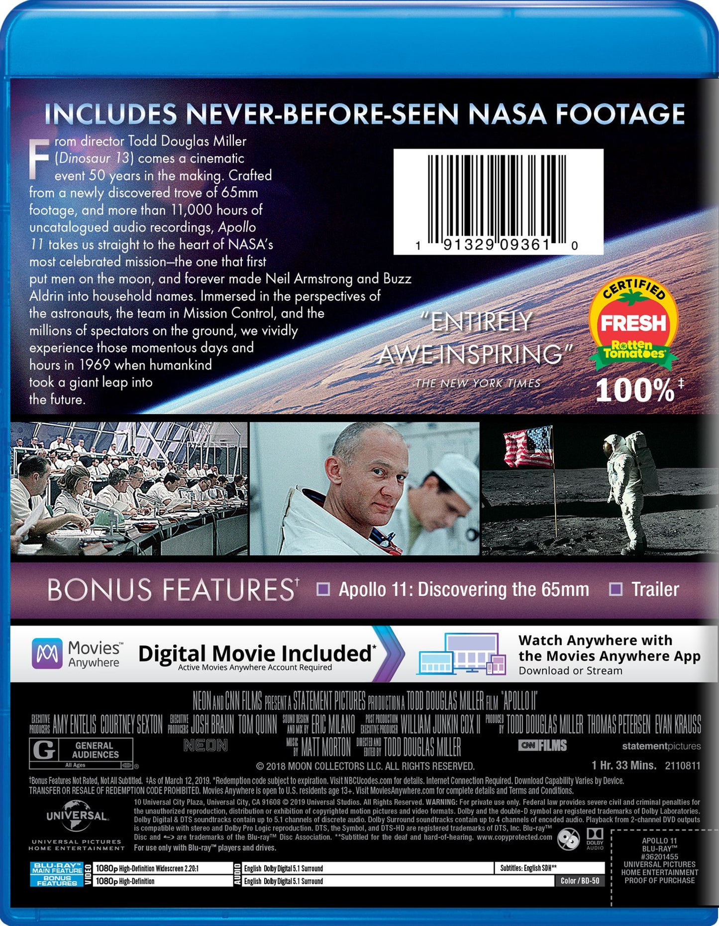 Apollo 11 [Includes Digital Copy] [Blu-ray]