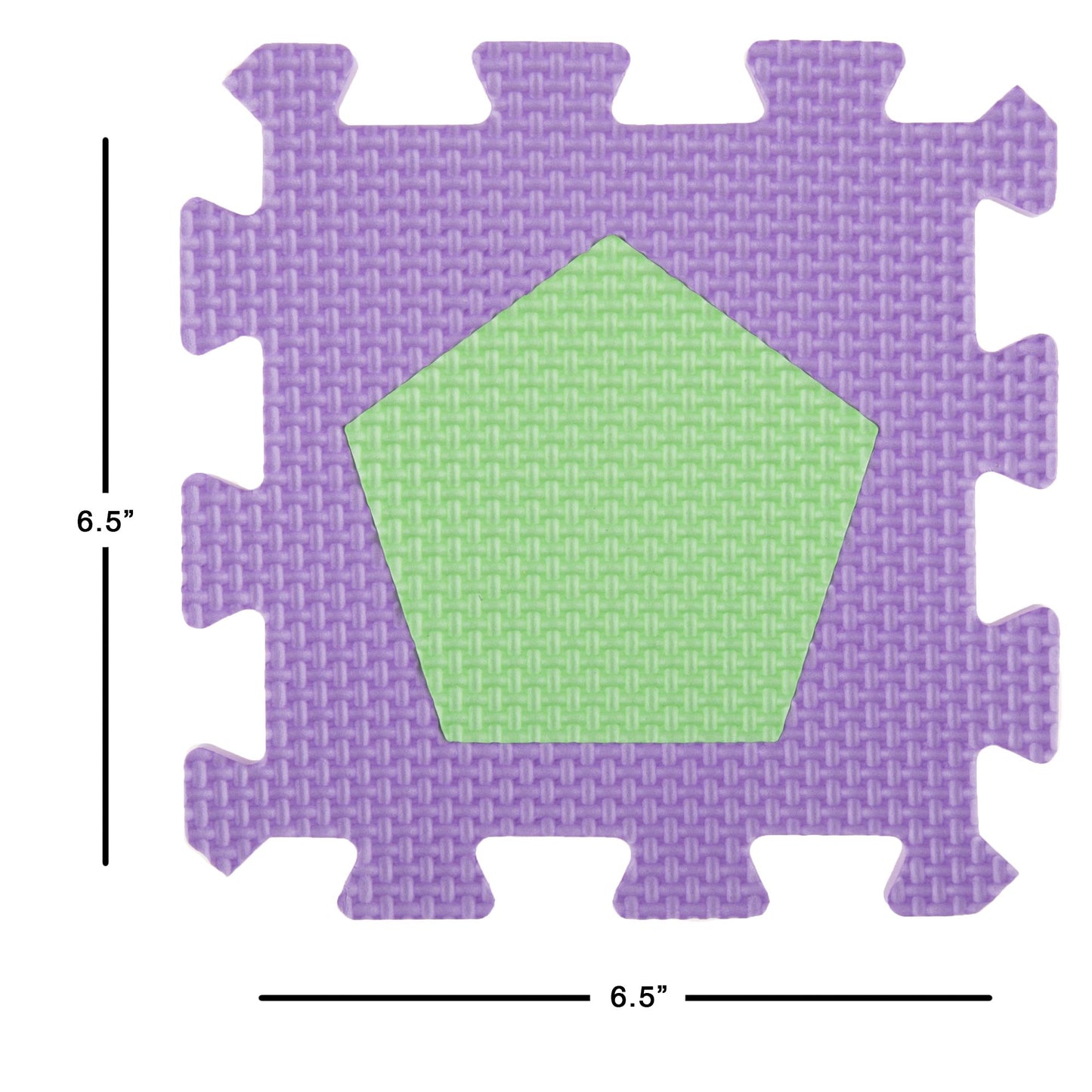 Hey! Play! Foam Floor Shapes Puzzle Learning Mat