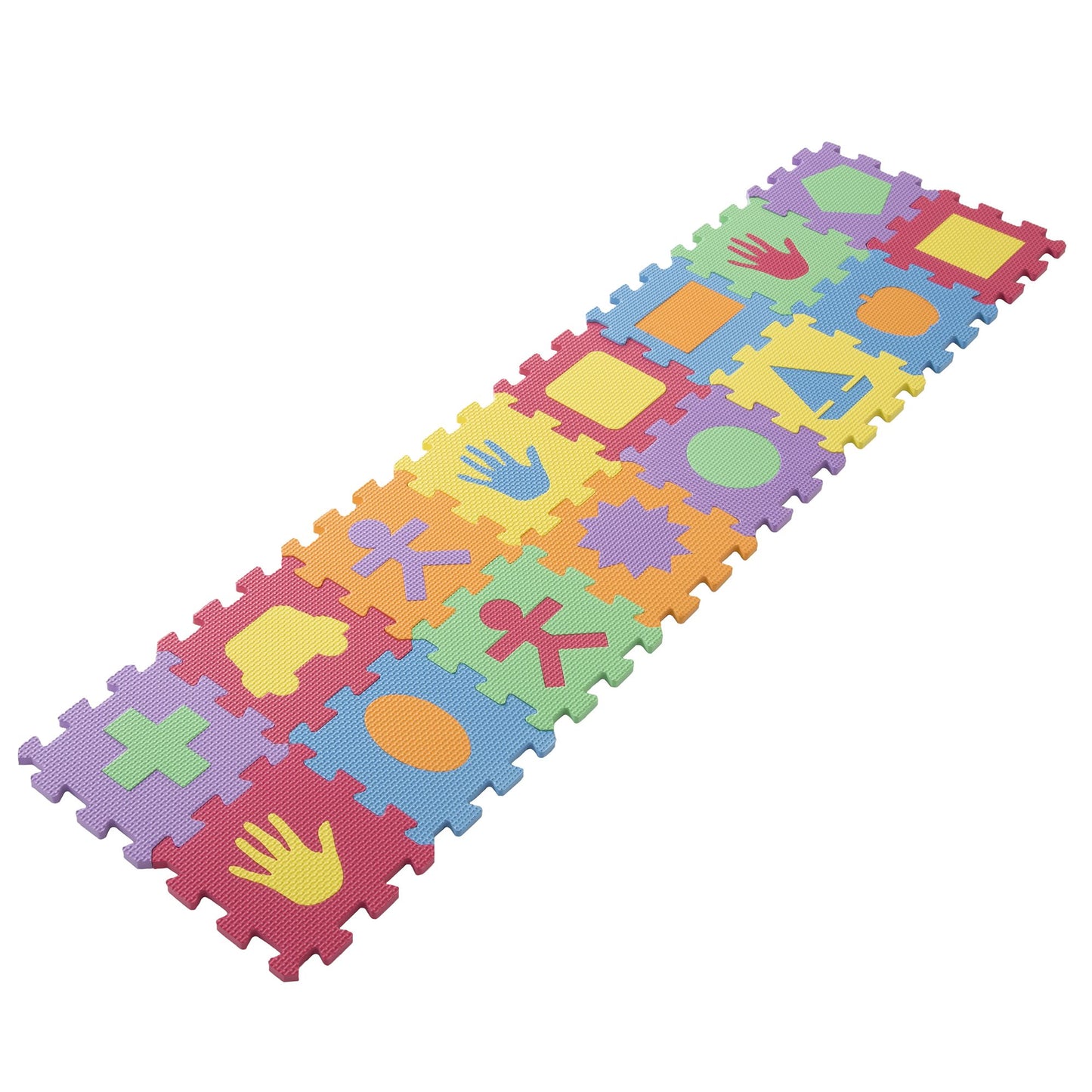 Hey! Play! Foam Floor Shapes Puzzle Learning Mat