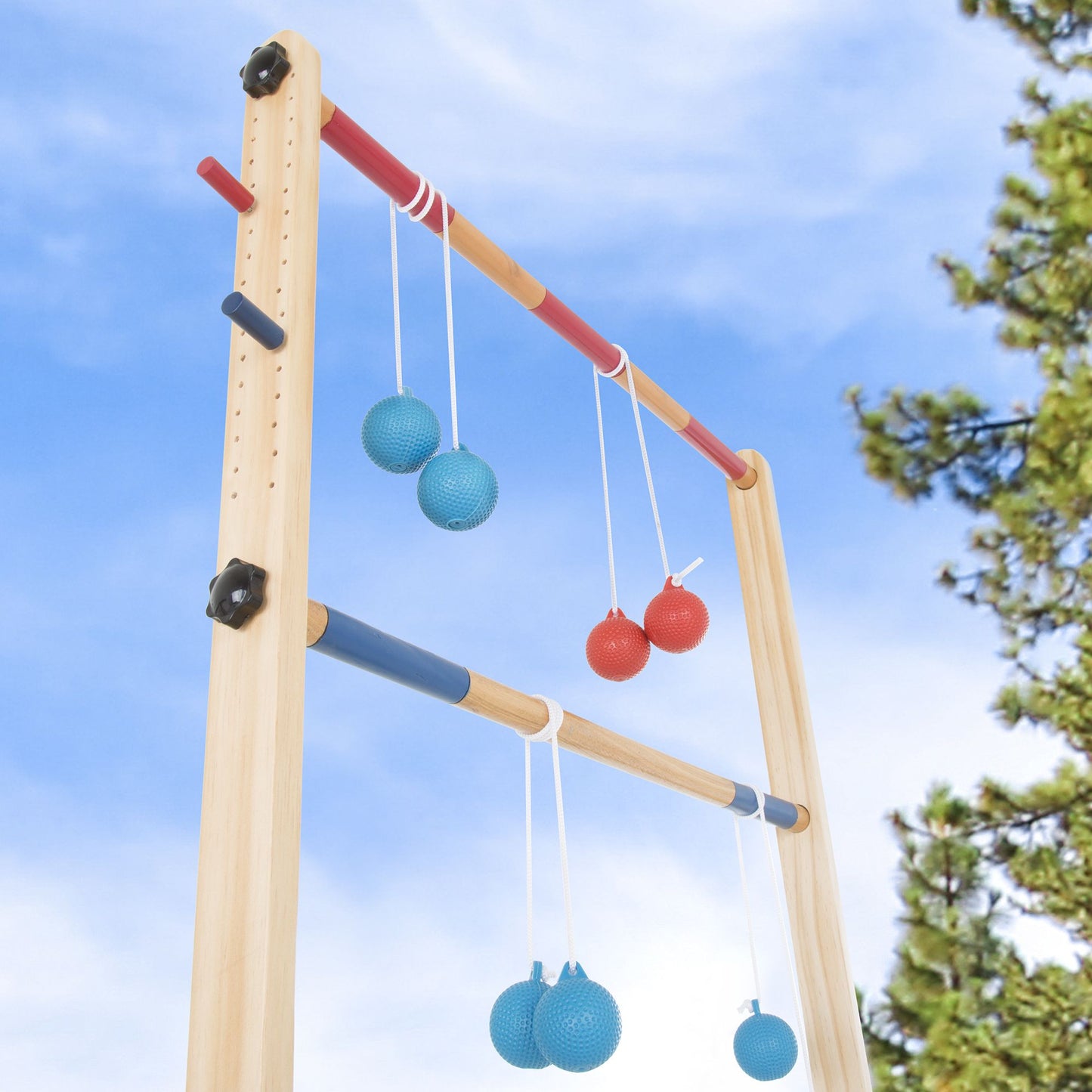 Double Wooden Ladder Golf with 6 Bolas by Hey! Play!