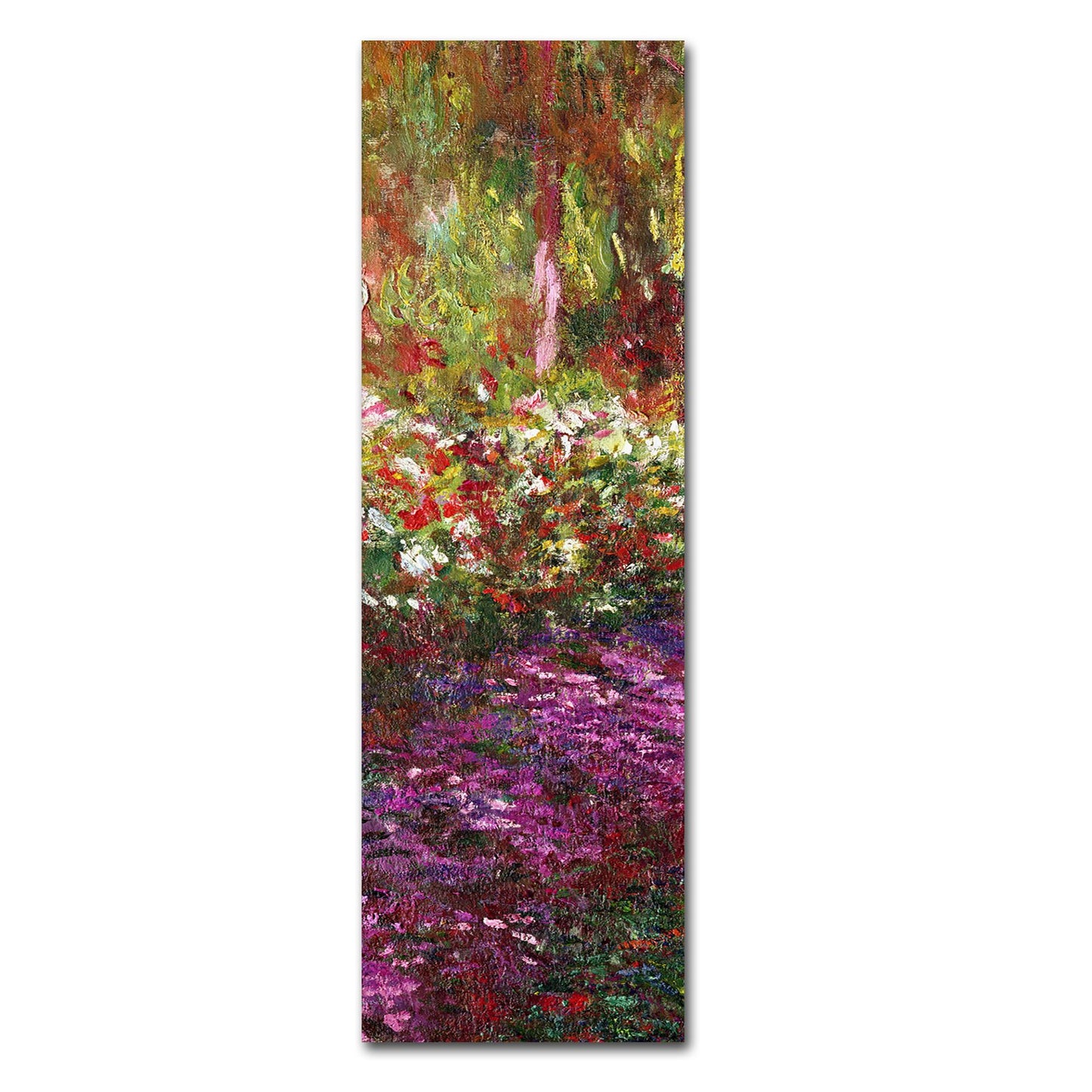 Claude Monet 'A Pathway in Monet's Garden' Multi Panel Art