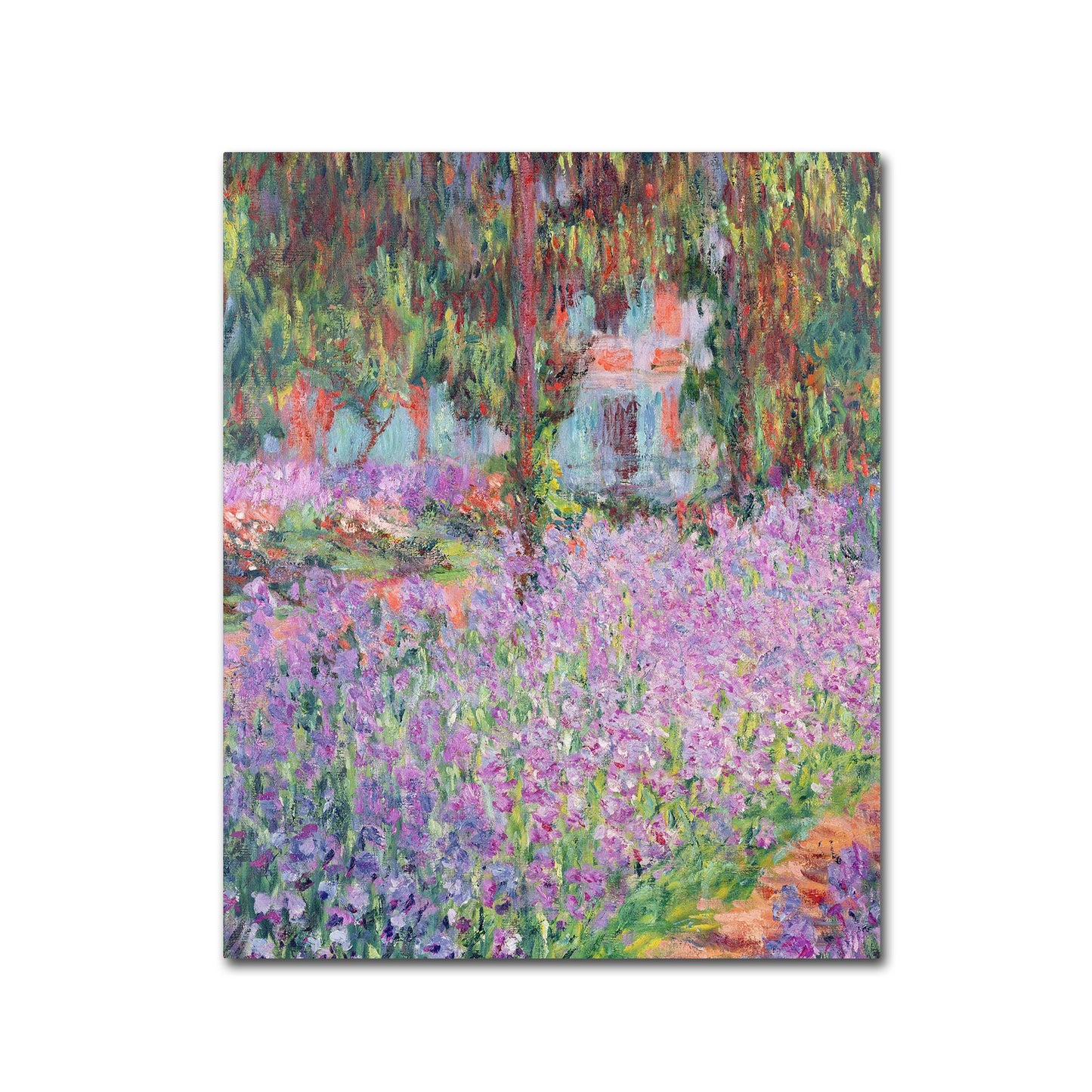 Claude Monet 'Artist's Garden at Giverny' Multi Panel Art