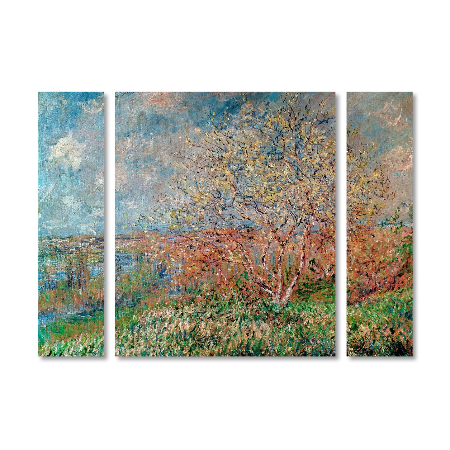 Claude Monet 'Spring 1880' Multi Panel Art