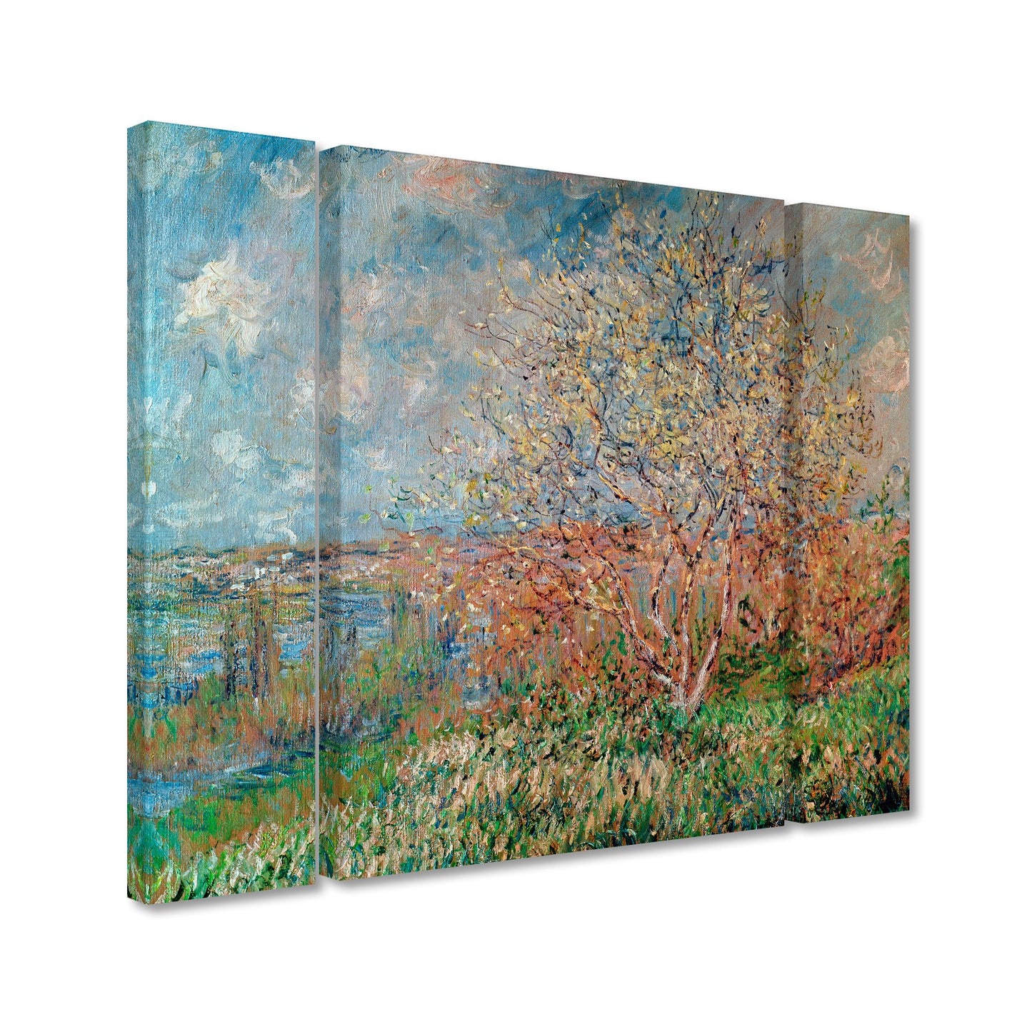 Claude Monet 'Spring 1880' Multi Panel Art