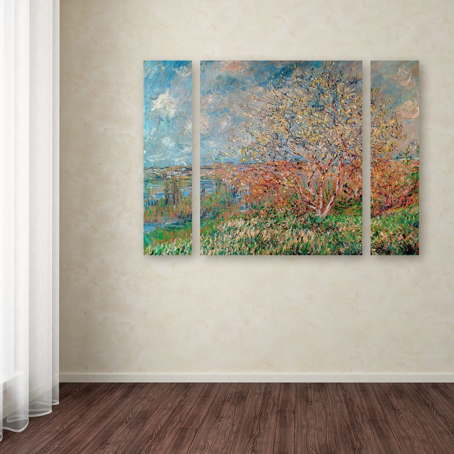 Claude Monet 'Spring 1880' Multi Panel Art