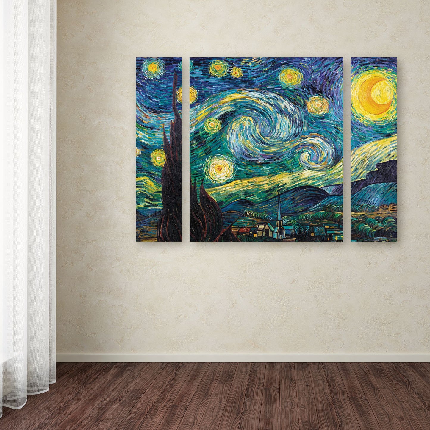 Vincent van Gogh 'Starry Night' Multi Panel Art