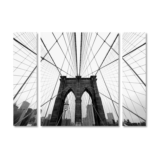 Nina Papiorek 'NYC Brooklyn Bridge' Multi Panel Art