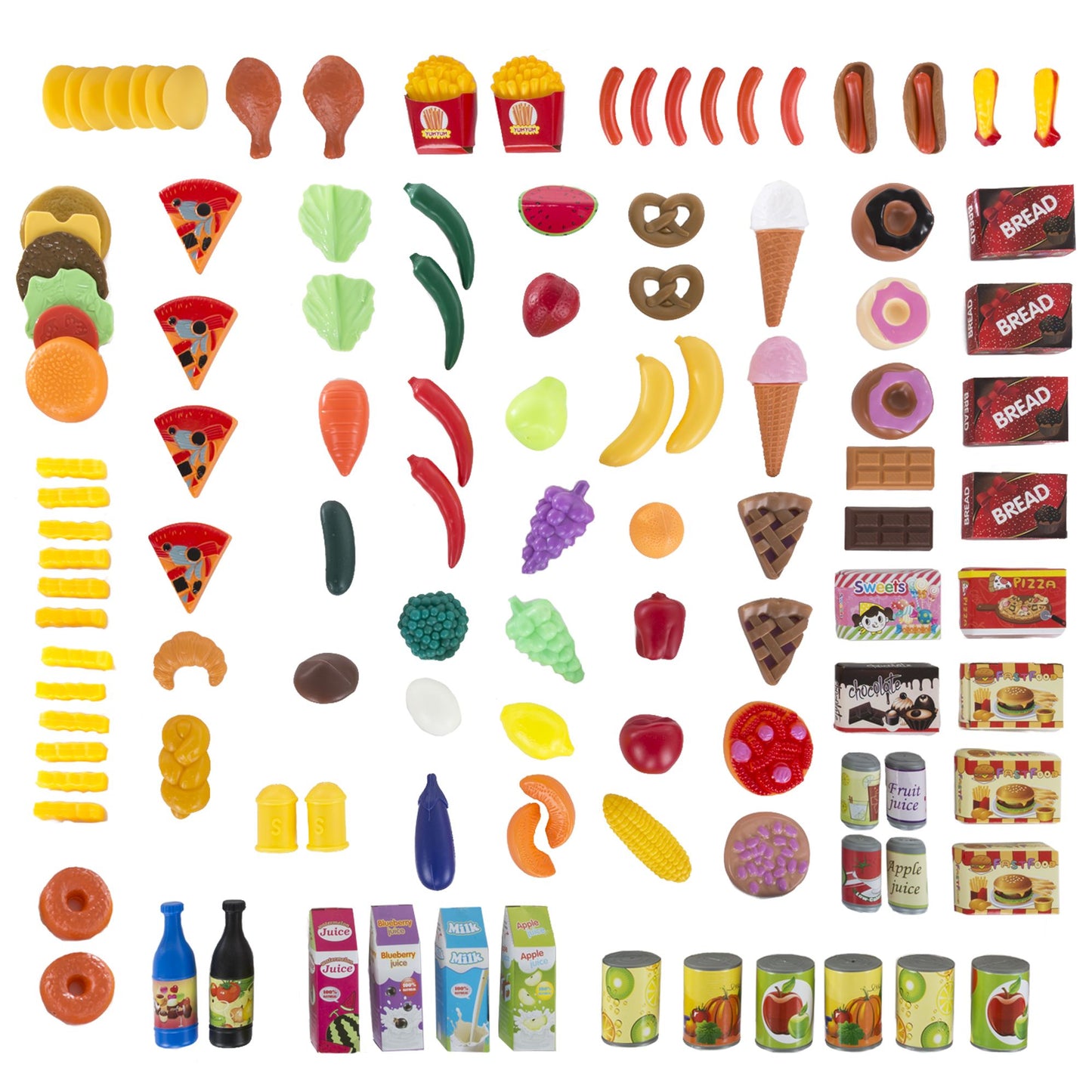 Pretend Play Assorted Food Set by Hey! Play!