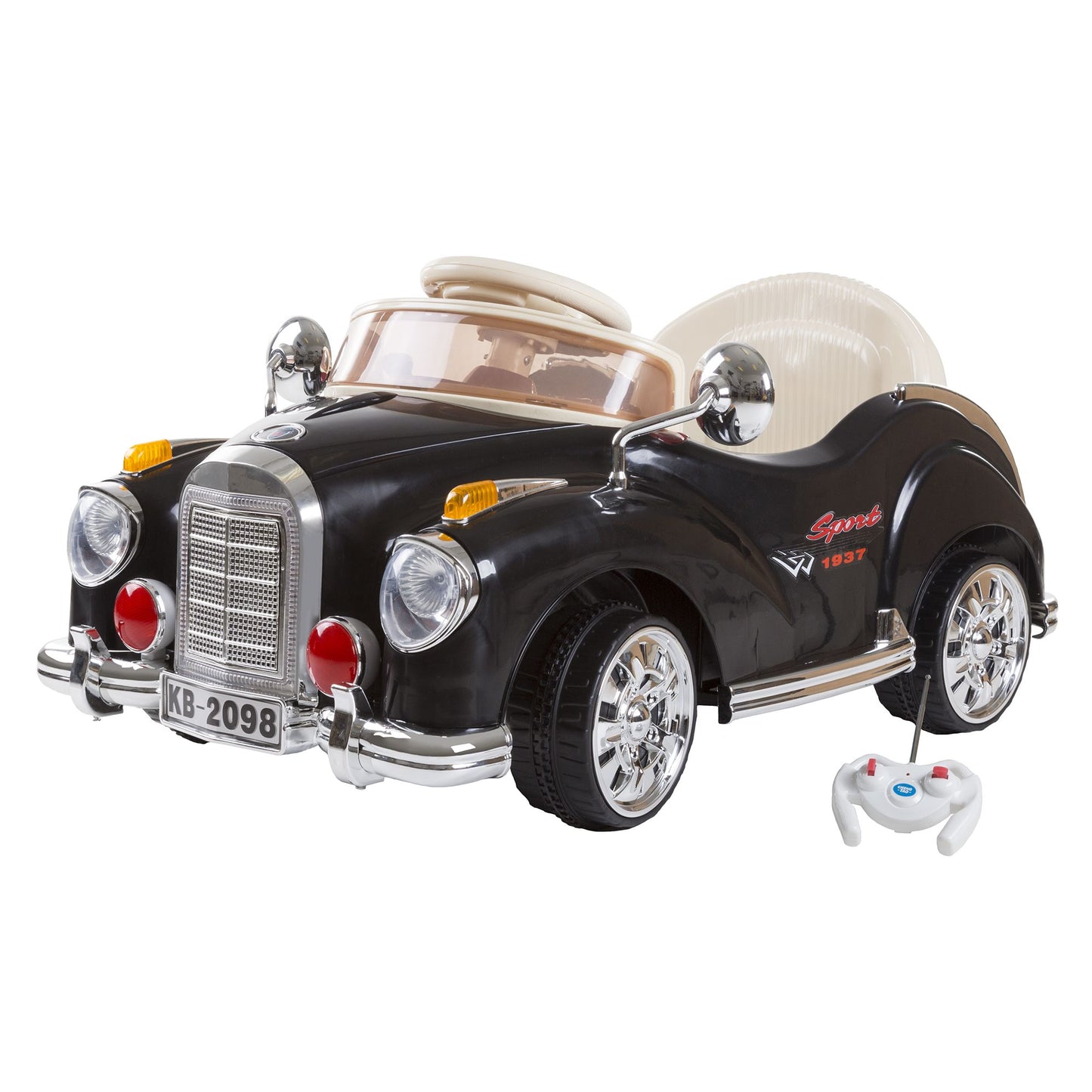 Kids Ride-on Battery Operated Classic Car 6V with Remote, Lights & Sounds by Lil' Rider