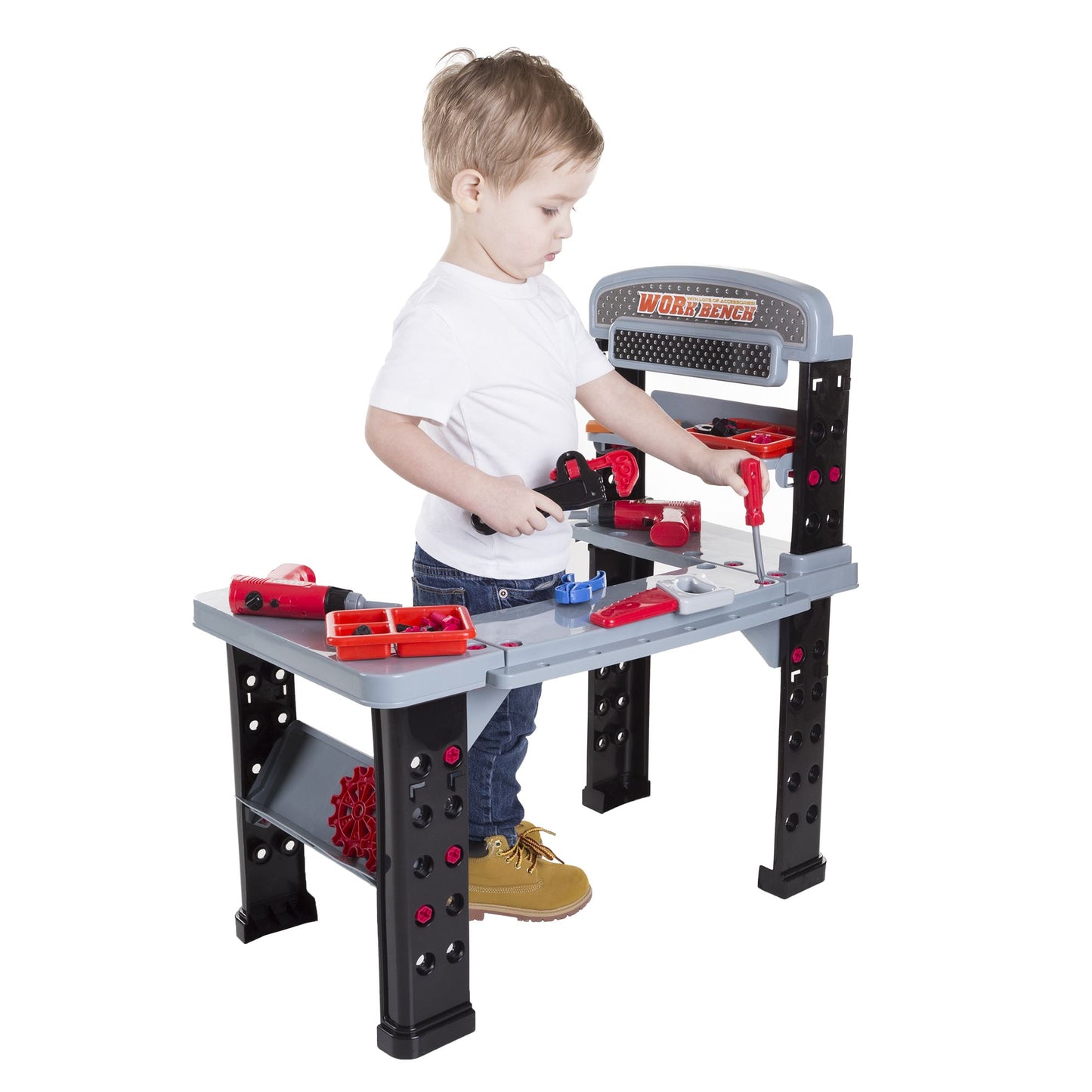 Pretend Play Tool Set & Workbench by Hey! Play!