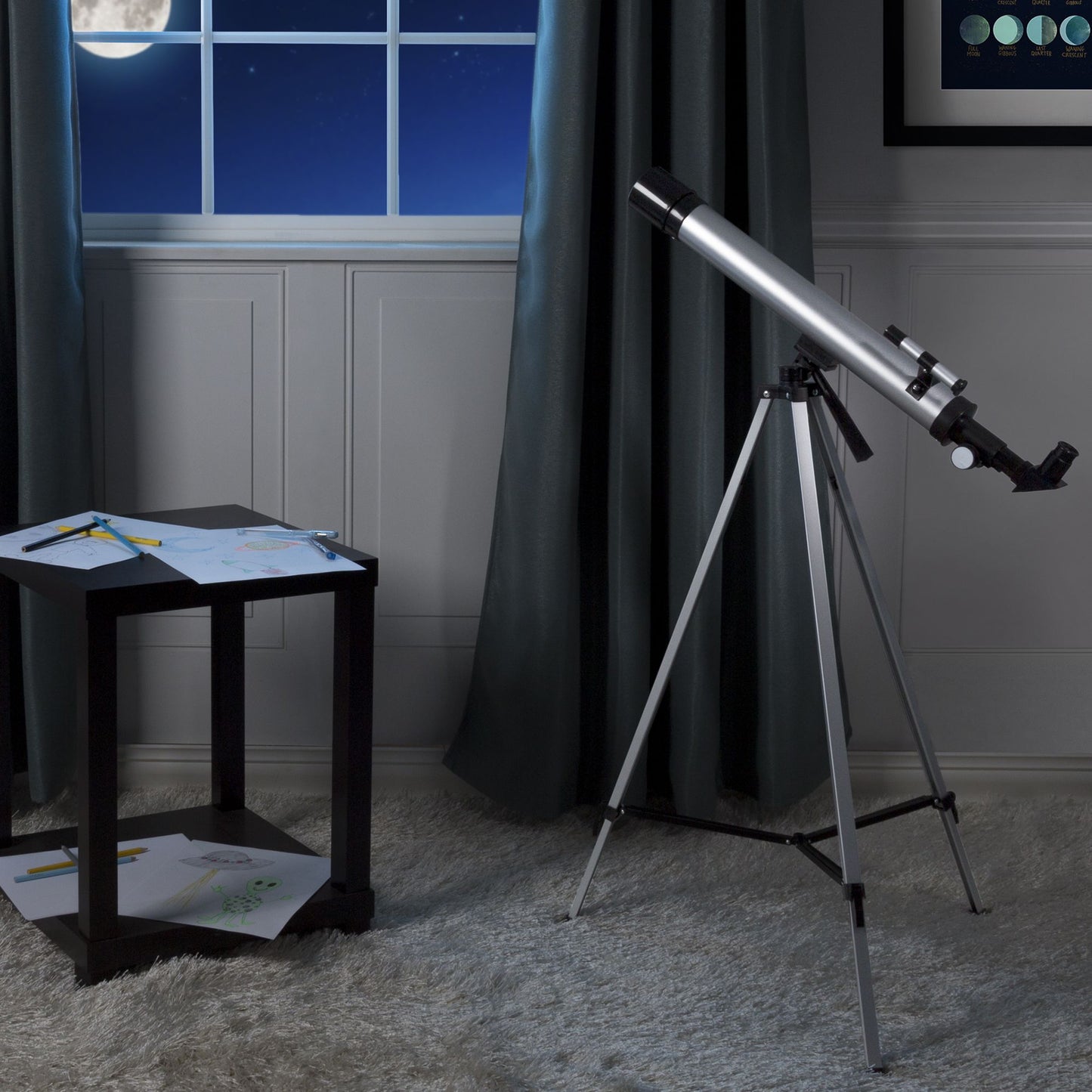 Telescope for Kids, 60mm Refractor for Astronomy Beginners by Hey! Play!
