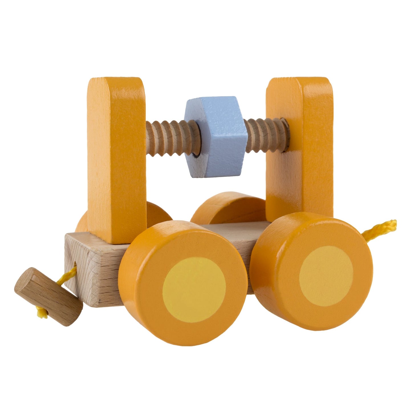 Classic Wooden Toy, Interactive Learning Train Set with Bead Maze and Screw Block Train Cars for Boys and Girls, Toddlers by Hey! Play!