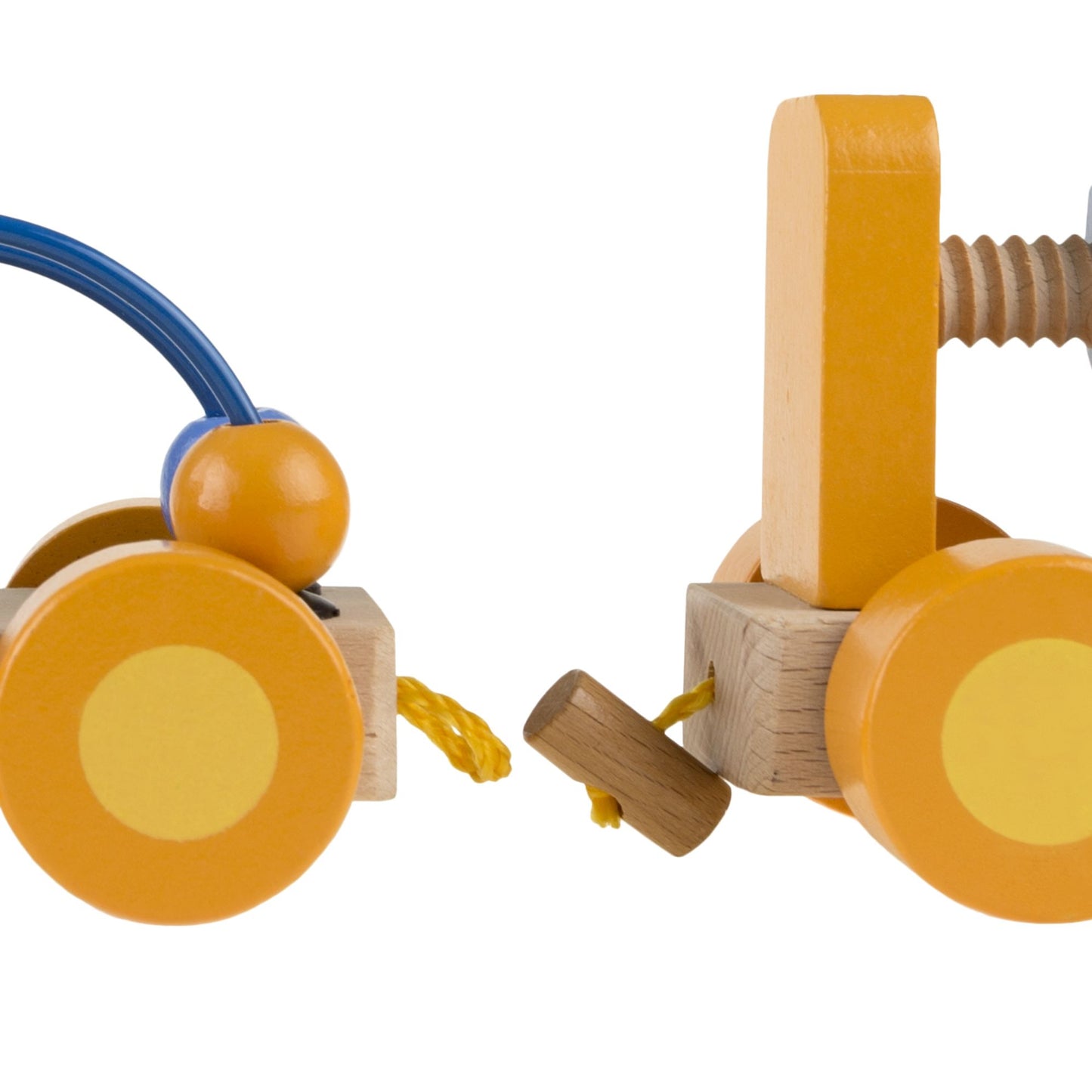 Classic Wooden Toy, Interactive Learning Train Set with Bead Maze and Screw Block Train Cars for Boys and Girls, Toddlers by Hey! Play!