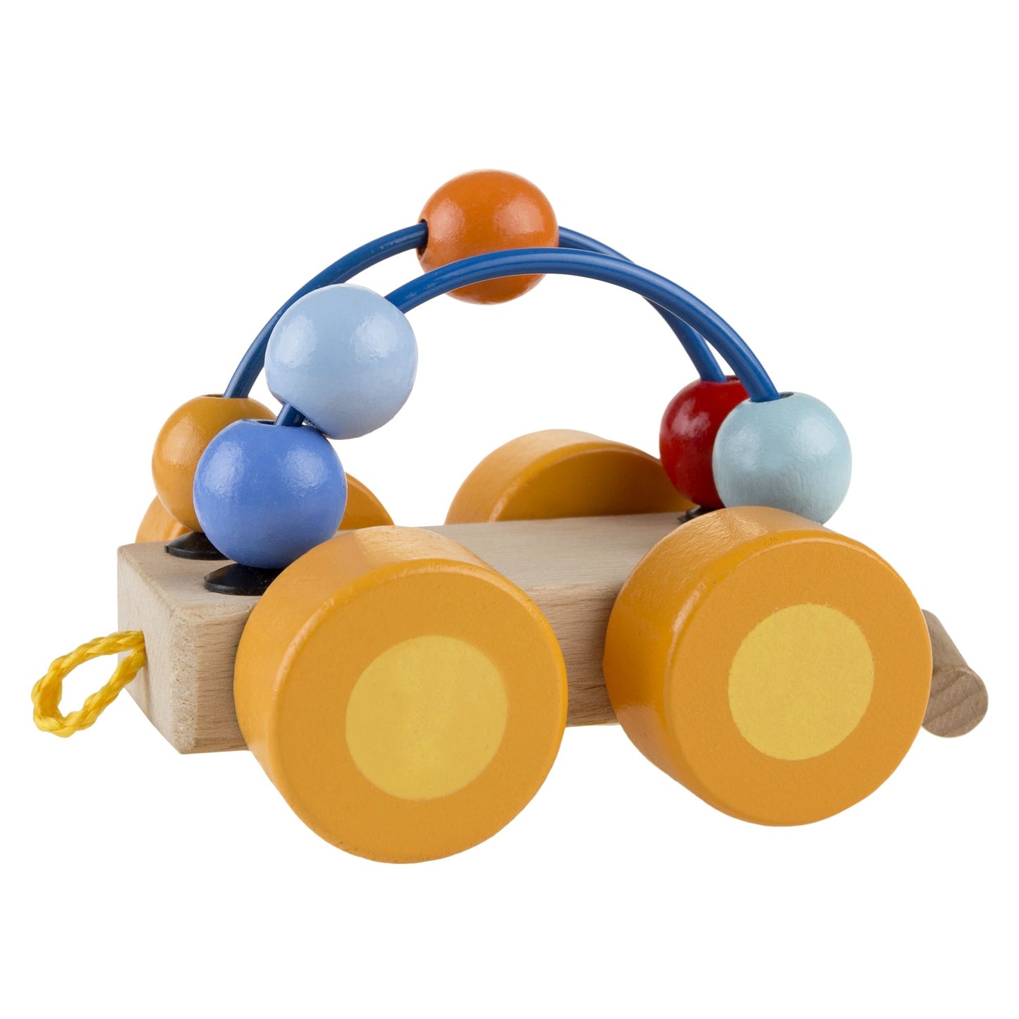 Classic Wooden Toy, Interactive Learning Train Set with Bead Maze and Screw Block Train Cars for Boys and Girls, Toddlers by Hey! Play!