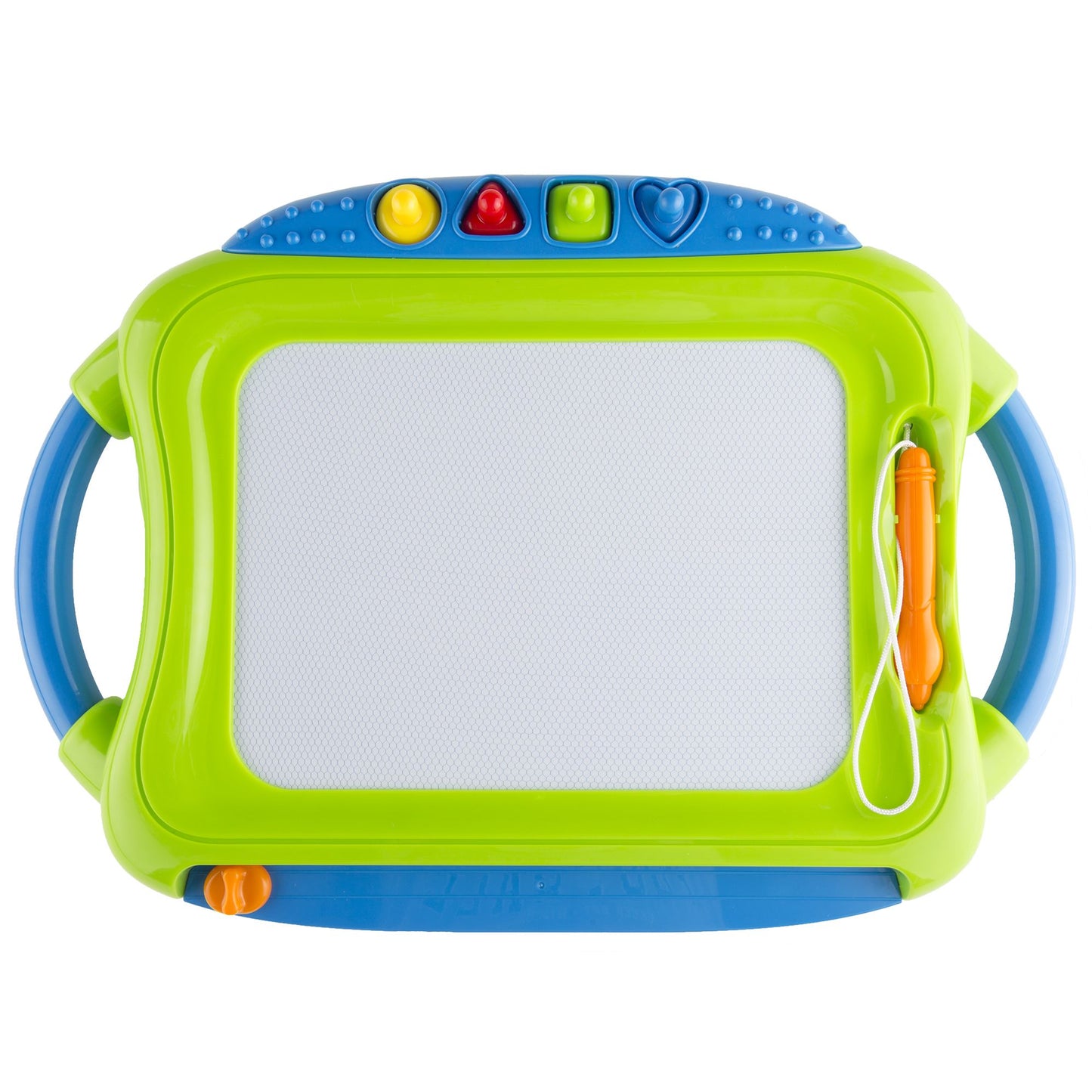 Multi-color Magnetic Drawing Board with Pen, Eraser amp; 4 Stamps by Hey! Play!