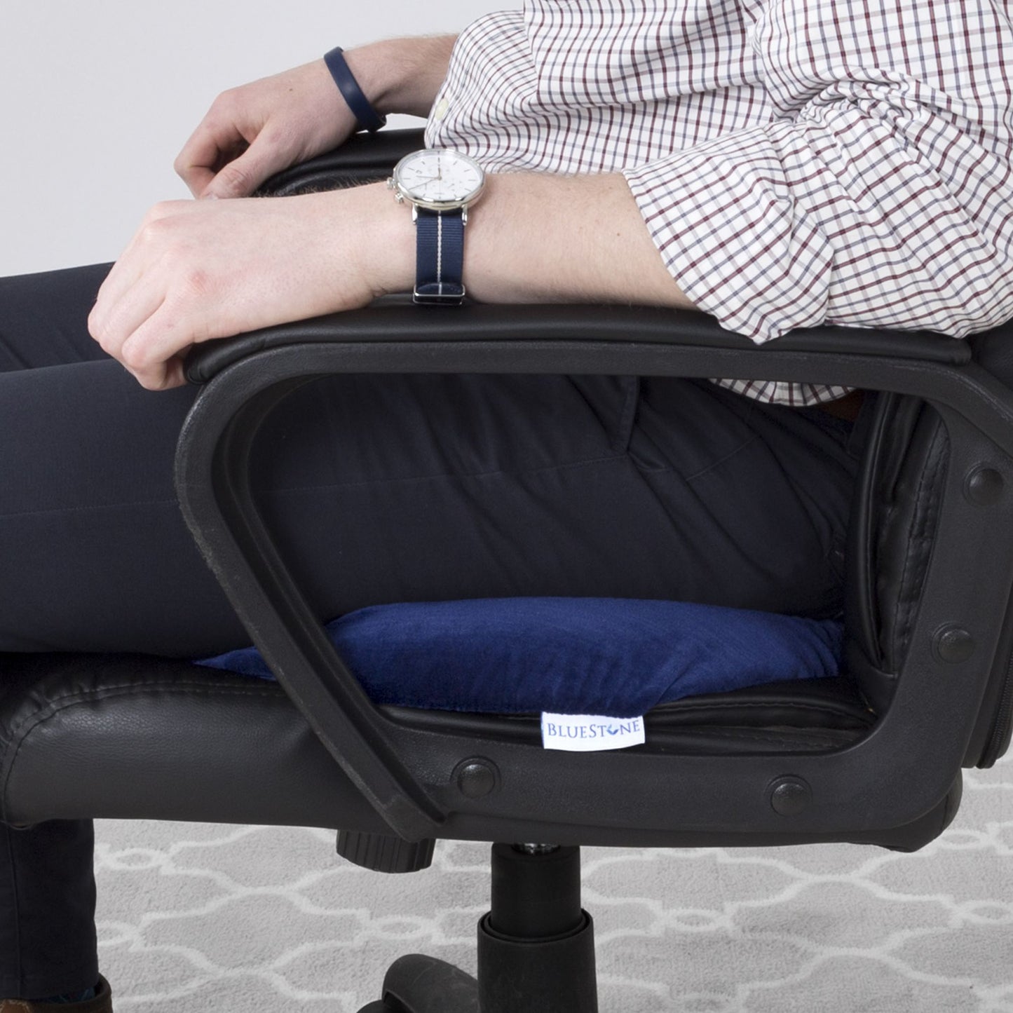 Donut Seat Cushion With Memory Foam, Comfort Support Pillow For Back Pain, Tailbone, Pregnancy, Prostate, Surgery, And Post Natal Relief By Bluestone
