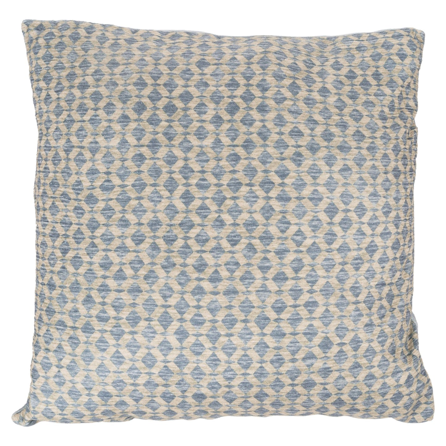 Modern Geometric Textured Throw Pillow and Insert- Home Decor Diamond Design Accent Pillow Invisible Zipper, 18 Inch by Lavish Home Color: Sand