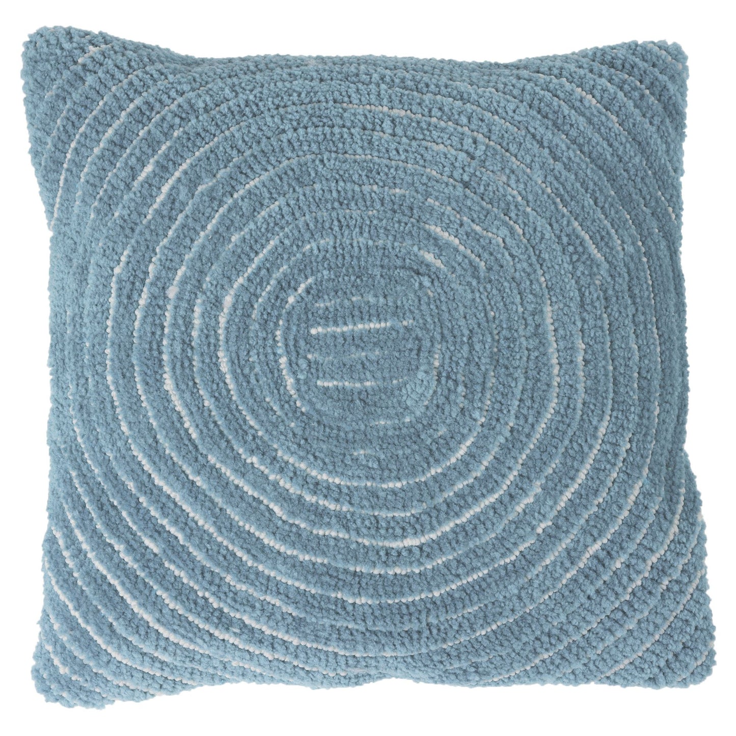 Modern Geometric Decorative Throw Pillow and Insert-Home Decor Concentric Circle Accent Pillow with Hidden Zipper,18 Inch by Lavish Home Color: Dreamy Blue