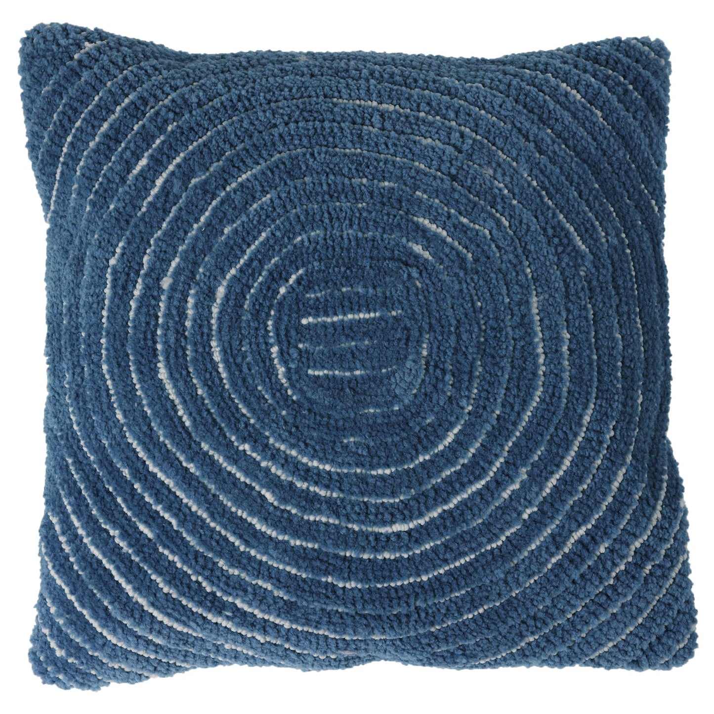 Modern Geometric Decorative Throw Pillow and Insert-Home Decor Concentric Circle Accent Pillow with Hidden Zipper,18 Inch by Lavish Home Color: Navy Blue