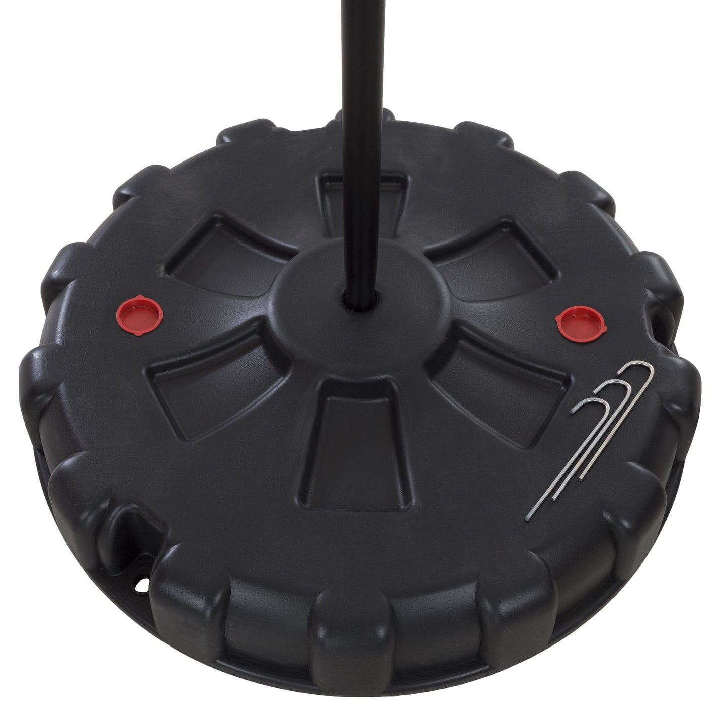 Portable Tetherball Complete Outdoor Game Set with Base, Ball, Pump, Cord amp; Stakes - Family Game for Kids and Adults by Hey! Play!