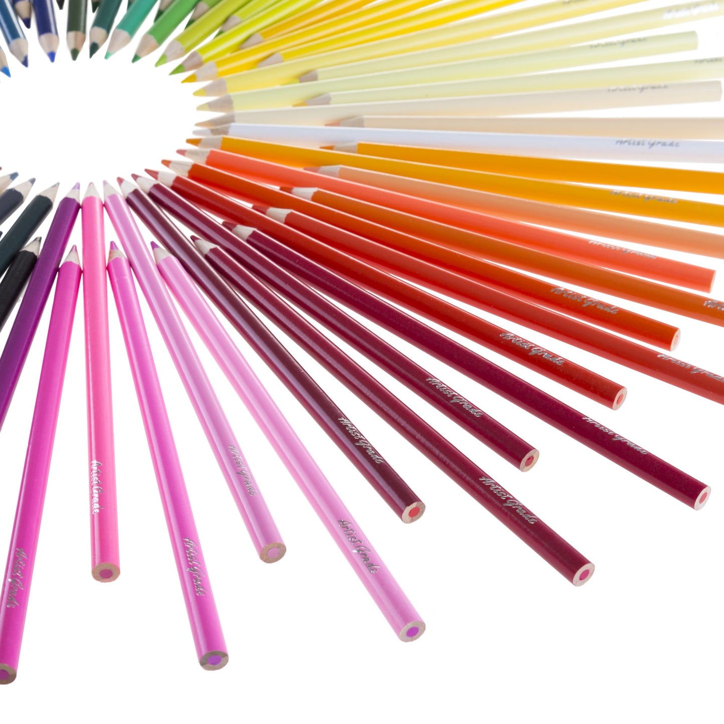 Colored Pencil Set 72 Count Pre-Sharpened Adult Coloring Drawing Sketch Art in Case by Artist Grade