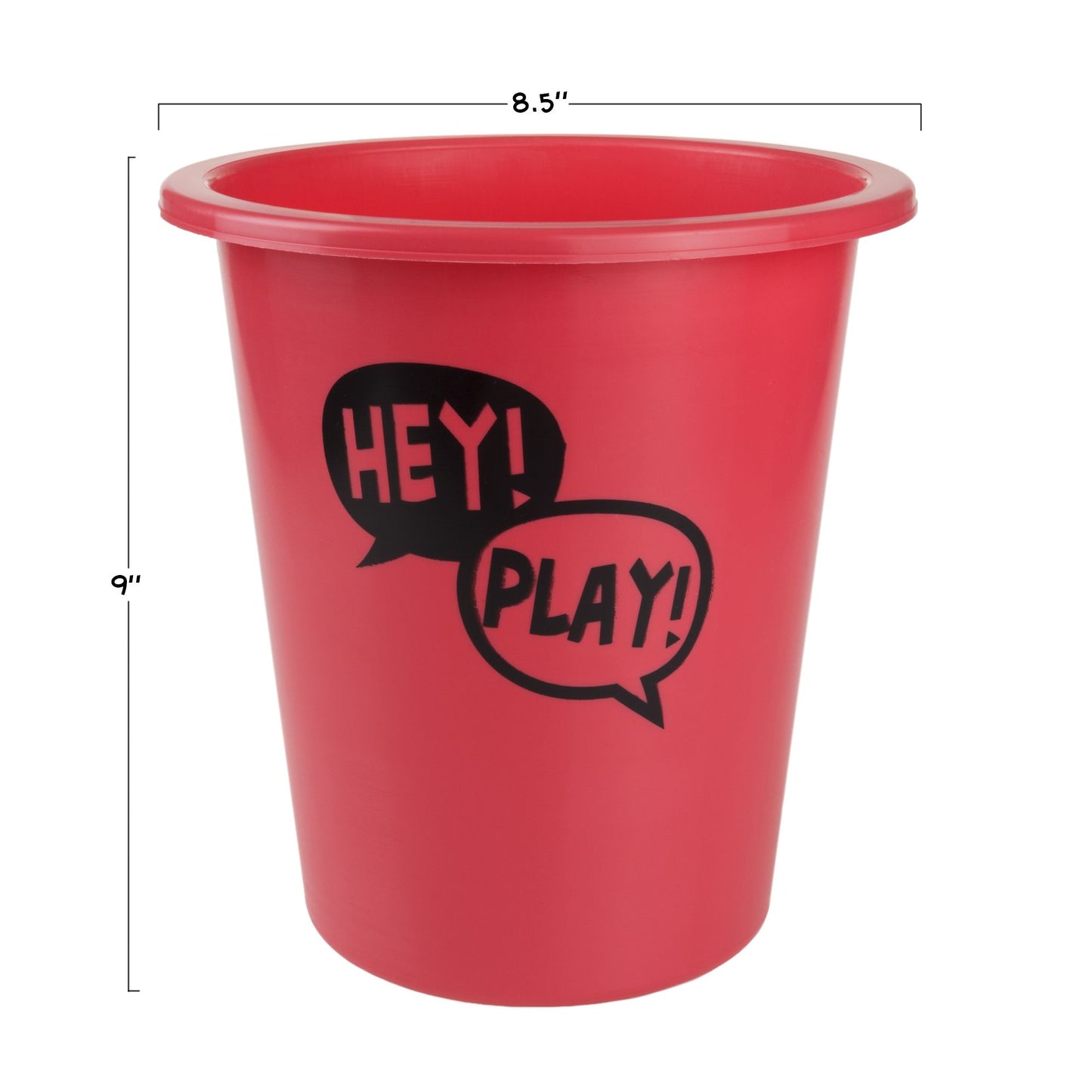 Bucket Ball Giant Beer Pong Outdoor Game Set for Kids and Adults with 12 Buckets, 2 Balls, Tote Bag by Hey! Play!