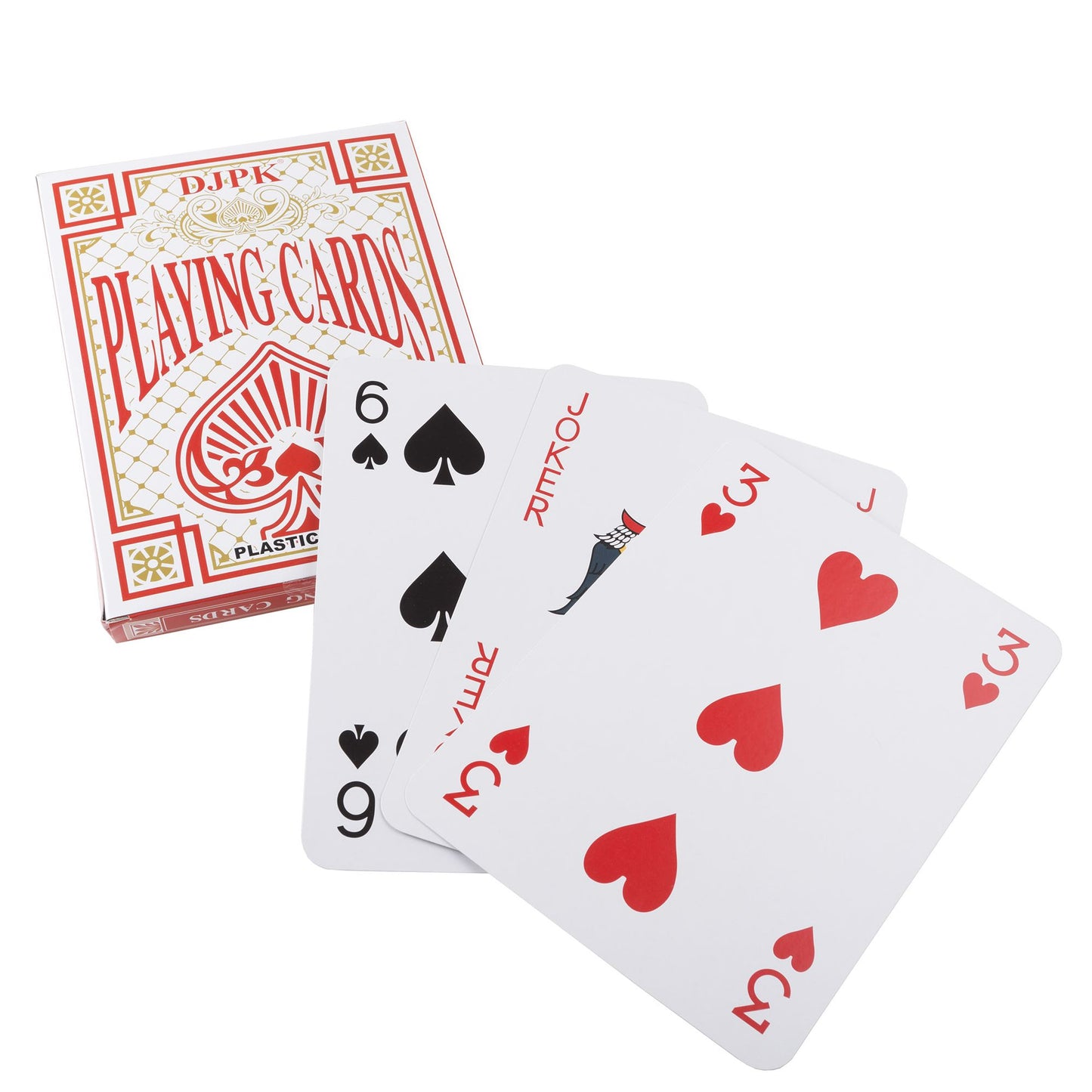 Jumbo Playing Cards Giant 8 inch x 11 inch Plastic Coated Large Card Deck, Game for Adults, Boys and Girls by Hey! Play!