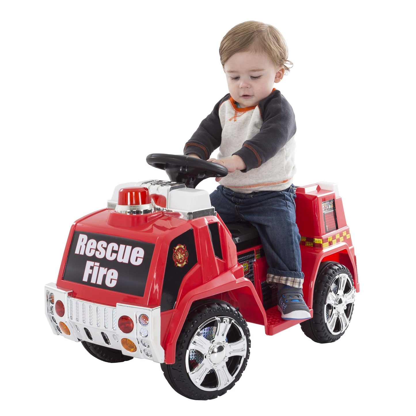 Ride on Toy, Fire Truck for Kids, Battery Powered Ride on Toy by Lil' Rider - Toys for Boys and Girls, Toddler - 5 Years Old
