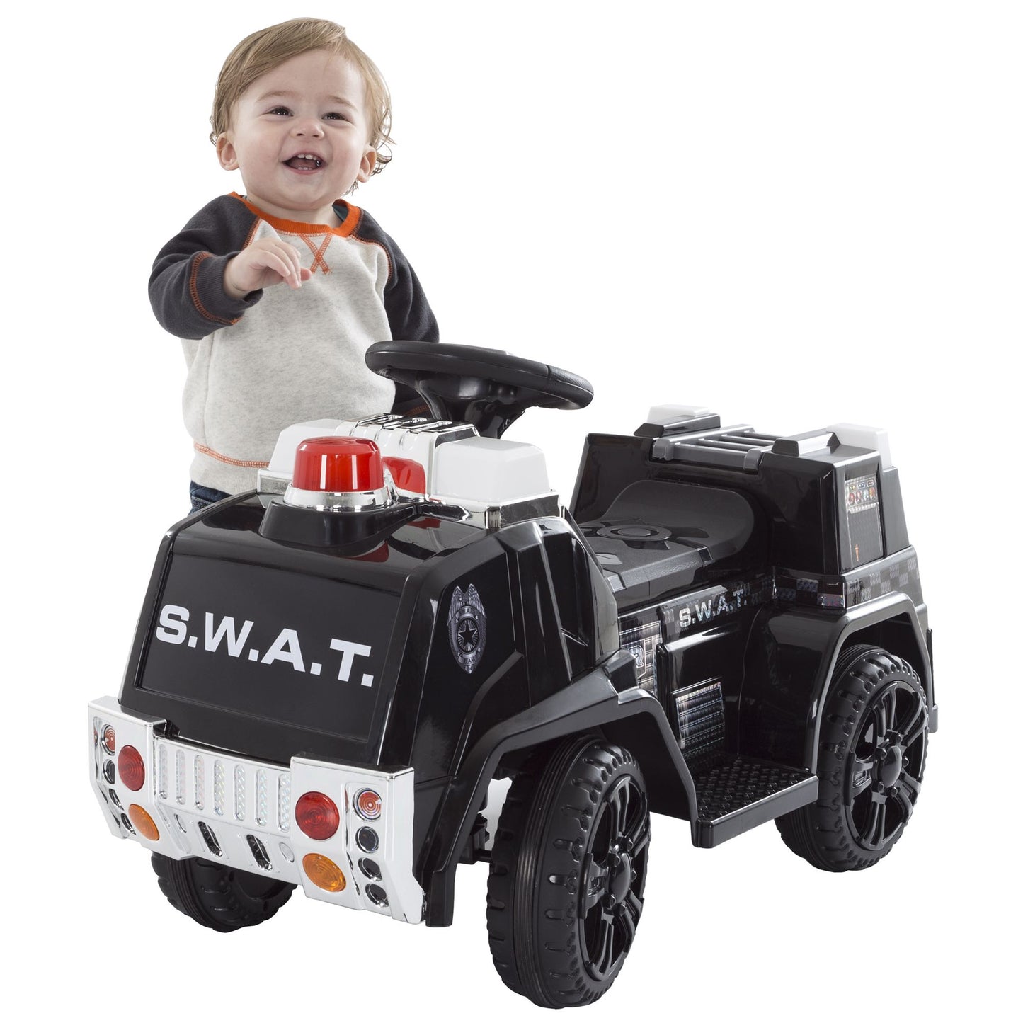 Ride on Toy, SWAT Truck for Kids, Battery Powered Ride on Toy by Lil' Rider - Toys for Boys and Girls, Toddler - 5 Years Old