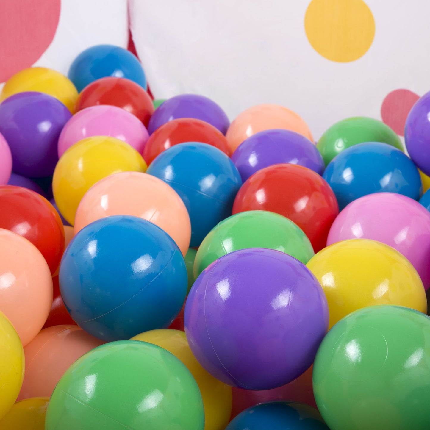 Kids Pop-up Six-sided Ball Pit Tent with 200 Colorful and Soft Crush-proof Non-toxic Plastic Balls for Toddlers Boys and Girls by Hey! Play!
