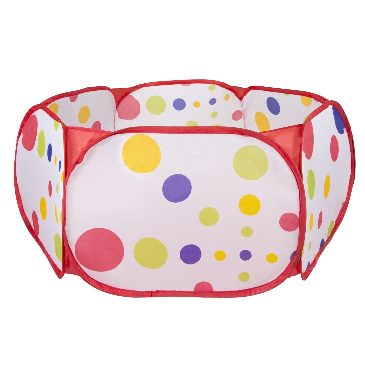 Kids Pop-up Six-sided Ball Pit Tent with 200 Colorful and Soft Crush-proof Non-toxic Plastic Balls for Toddlers Boys and Girls by Hey! Play!