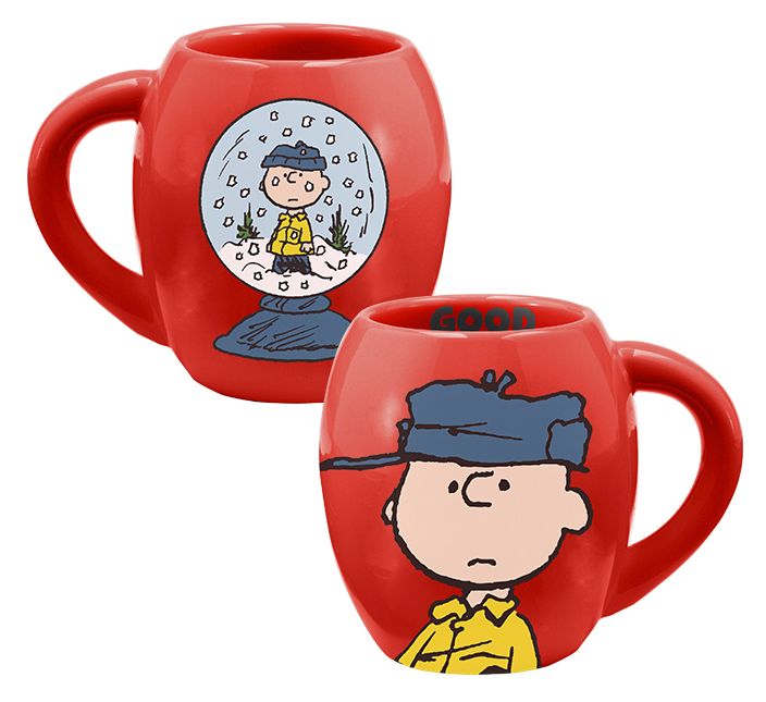 Peanuts Good Grief 18oz Oval Ceramic Mug