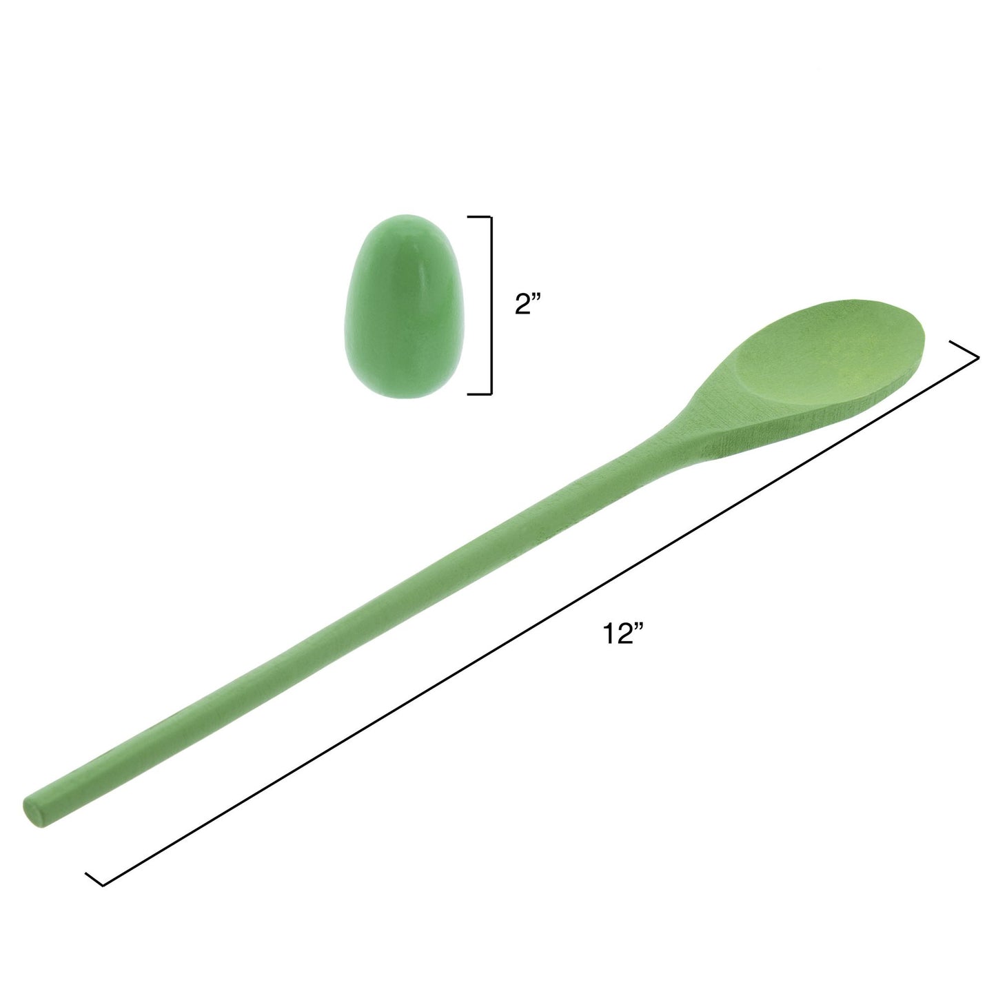 Wooden Egg and Spoon Race Game with 6 Spoons & Eggs, Indoor or Outdoor Balance Game for Adults and Kids by Hey! Play!