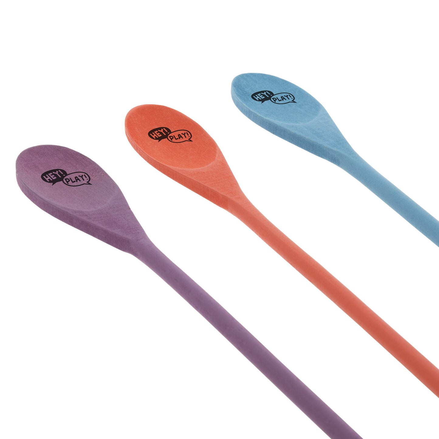 Wooden Egg and Spoon Race Game with 6 Spoons & Eggs, Indoor or Outdoor Balance Game for Adults and Kids by Hey! Play!