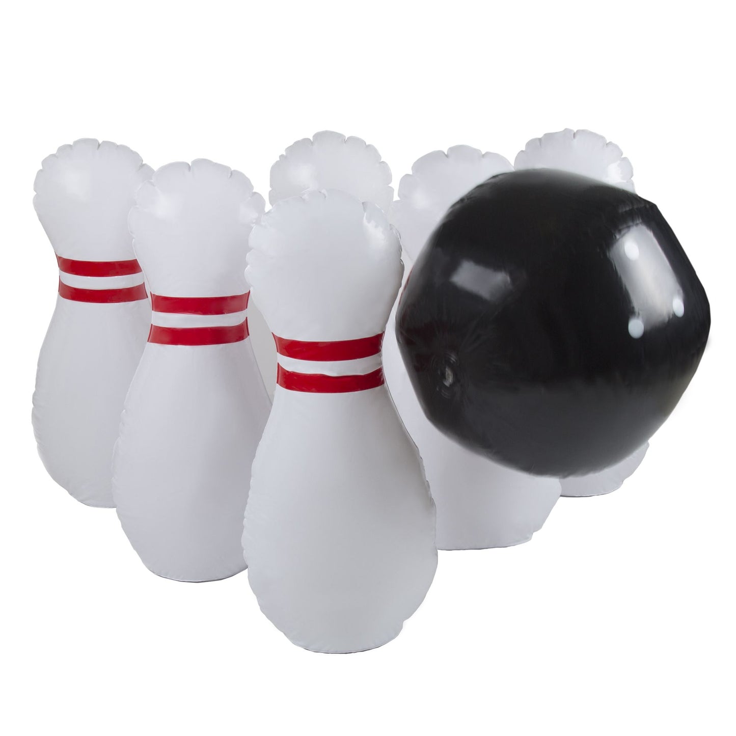 Kids Giant Bowling Game Set Inflatable Jumbo Bowling Pins and Ball for Outdoor and Indoor Use, For Children and Adults by Hey! Play!