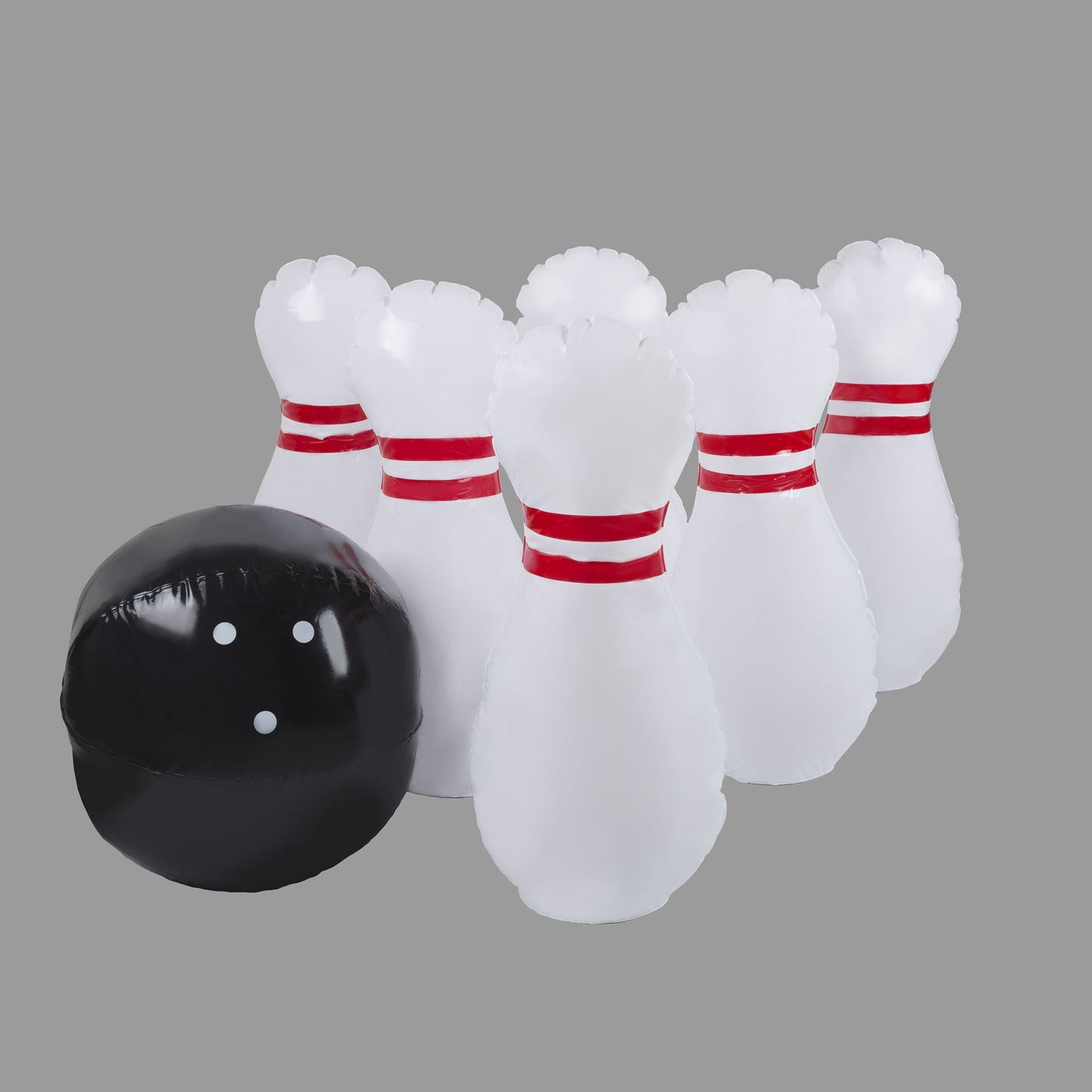 Kids Giant Bowling Game Set Inflatable Jumbo Bowling Pins and Ball for Outdoor and Indoor Use, For Children and Adults by Hey! Play!