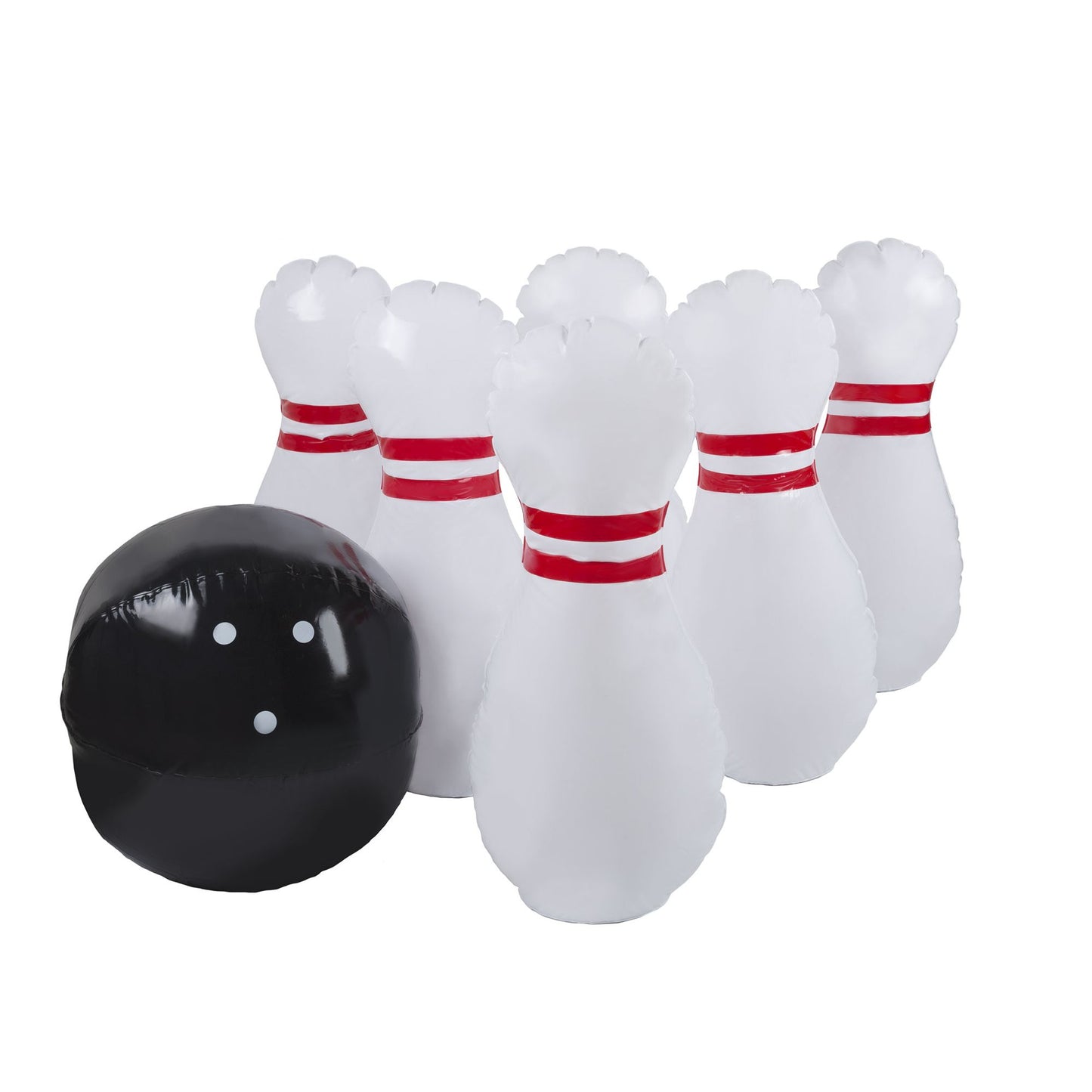 Kids Giant Bowling Game Set Inflatable Jumbo Bowling Pins and Ball for Outdoor and Indoor Use, For Children and Adults by Hey! Play!