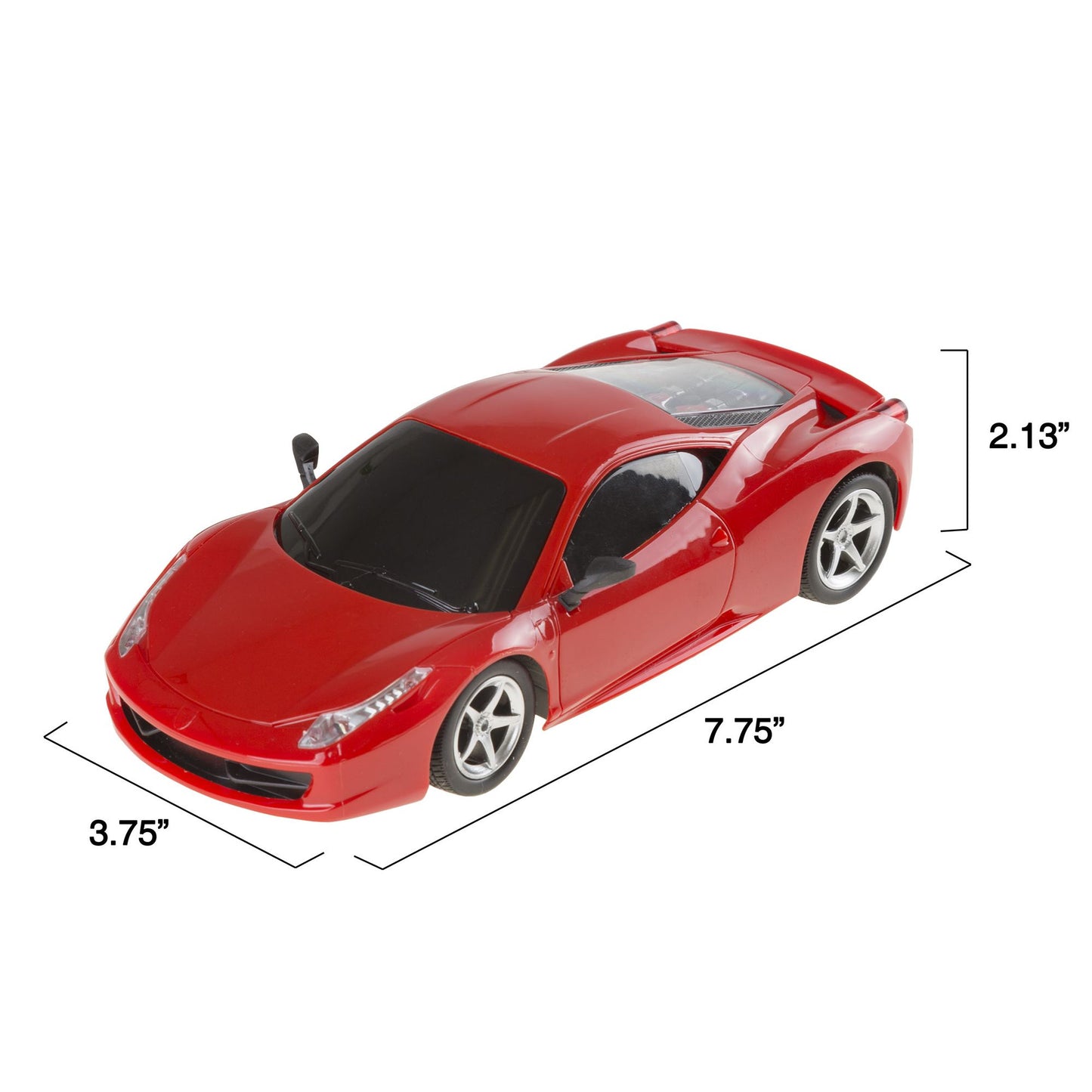 Toy Remote Control Car, 1 to 24 Scale Model Car with Lights, Sounds and Full Movement Functionality for Adults, Kids, Boys and Girls by Hey! Play!