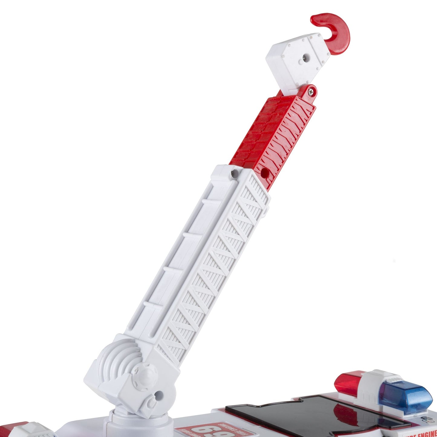Toy Fire Truck with Extending Ladder, Battery-Powered Lights, Siren Sounds and Bump-n-Go Movement for Toddlers Boys and Girls by Hey! Play!