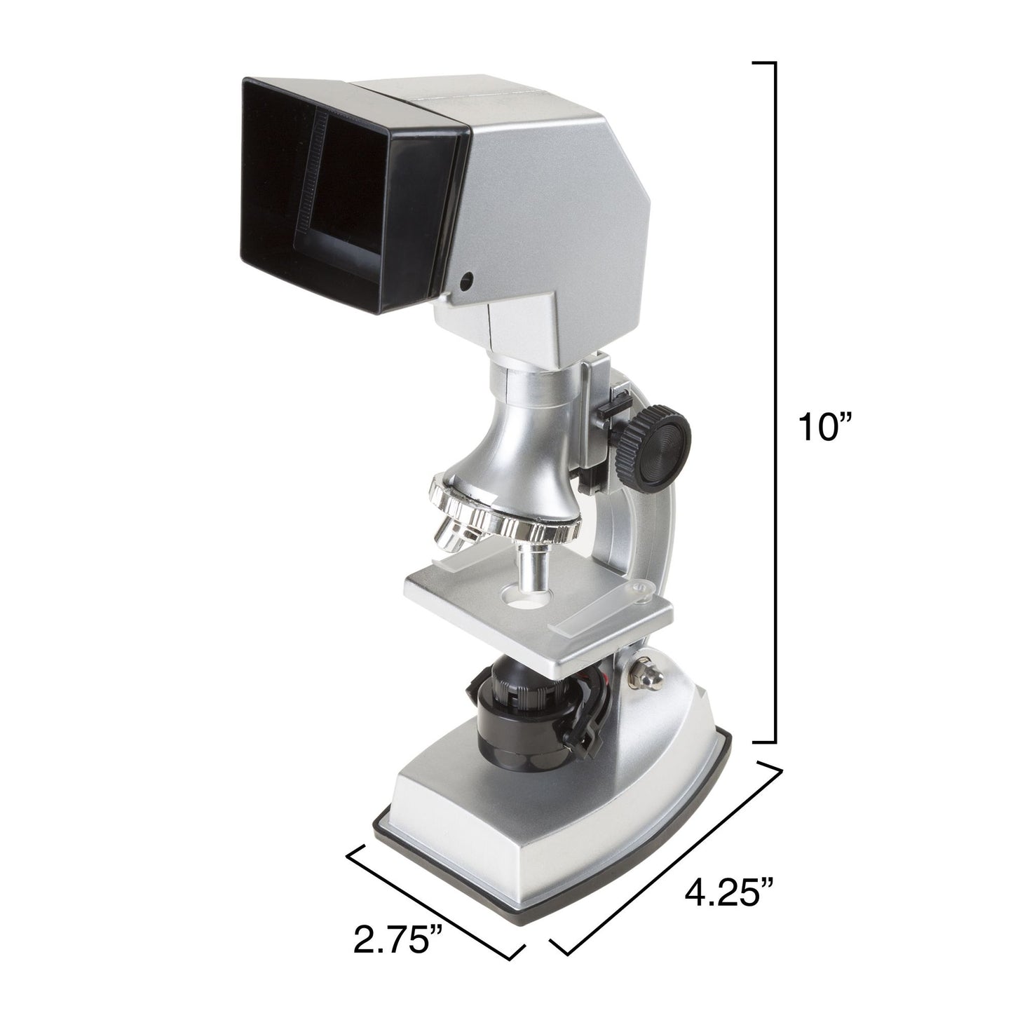 Microscope for Kids, 18 Piece Educational Science Set, 4 Way Magnification form 100x to 900x with Projection Viewing for Boys and Girls by Hey! Play!