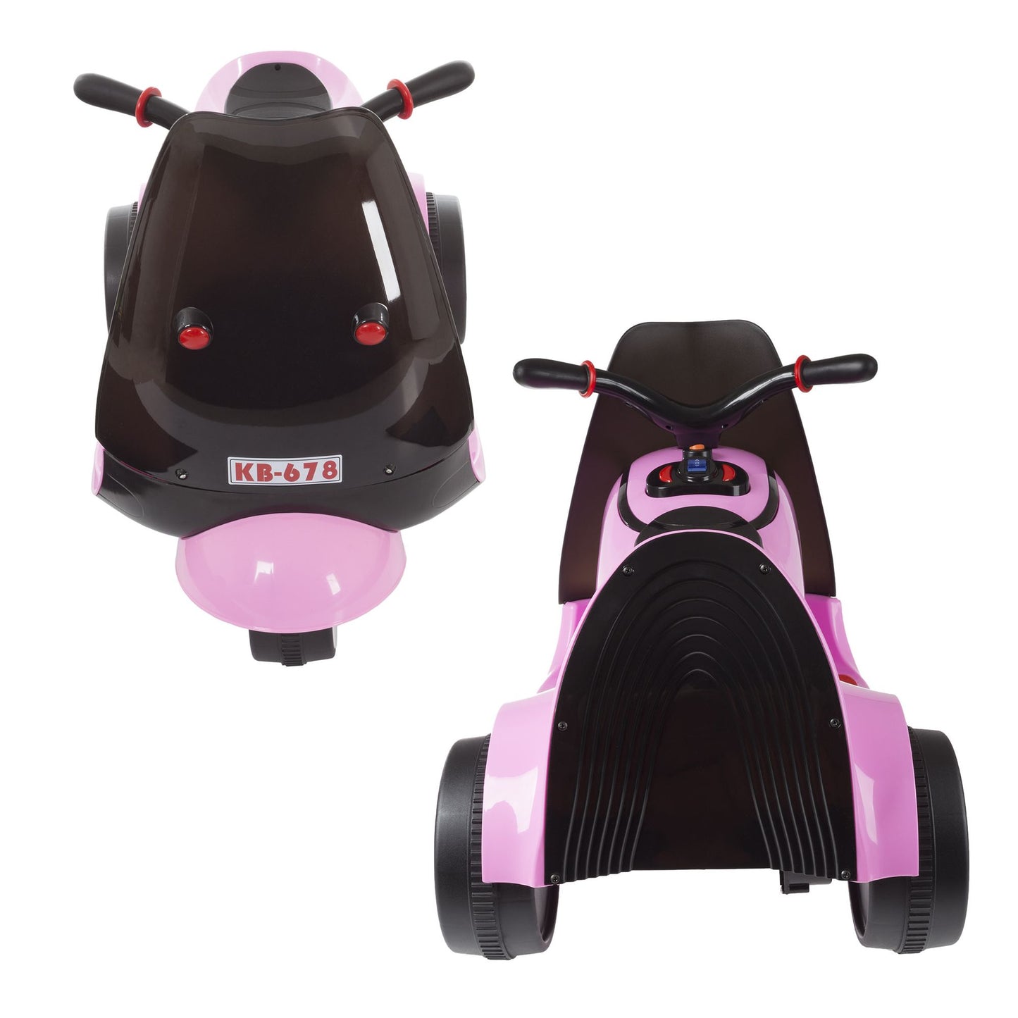 Ride on Toy, 3 Wheel Motorcycle Euro Trike for Kids by Lil Rider Battery Powered Ride on Toy for Boys and Girls, 2 to 5 Years Old Pink