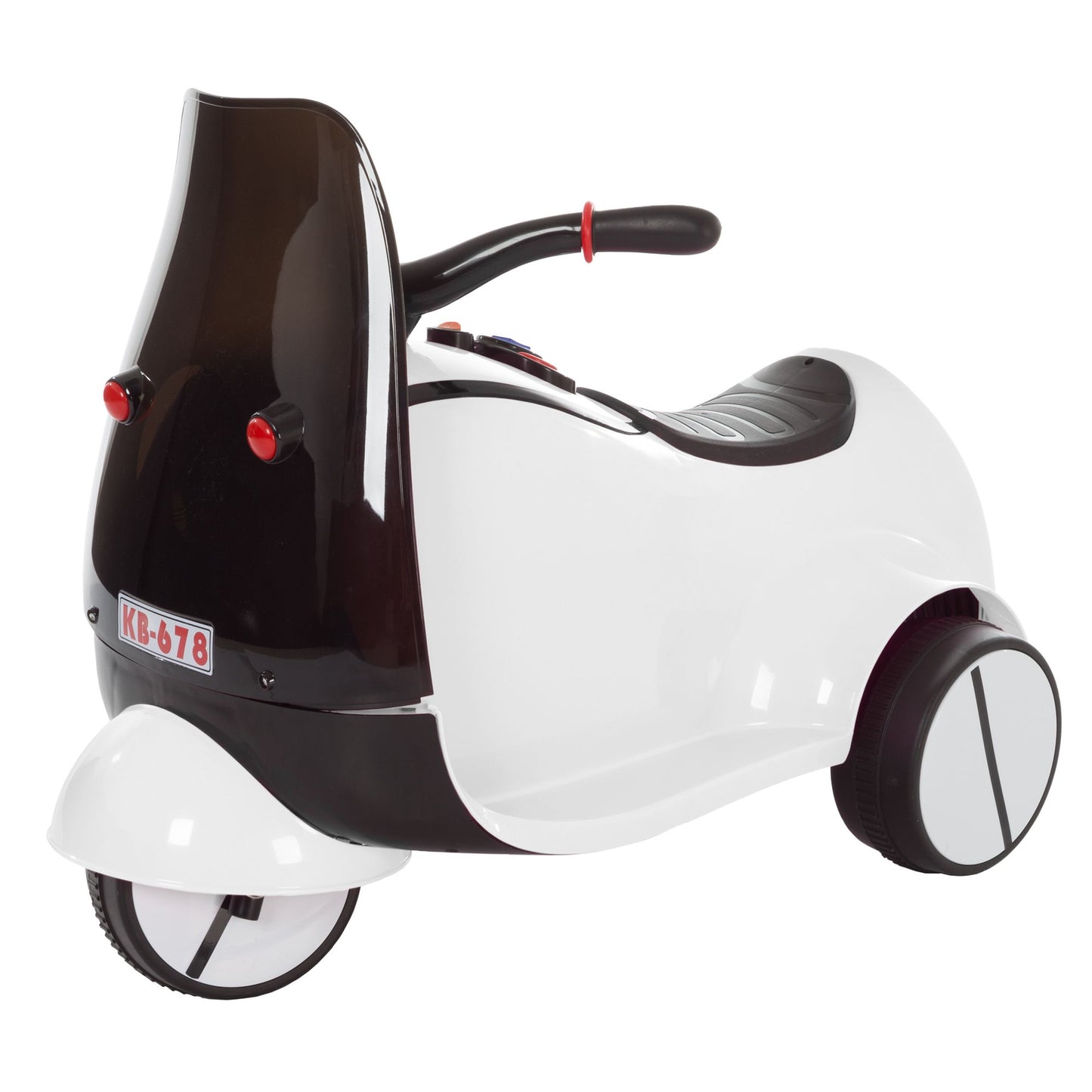 Ride on Toy, 3 Wheel Motorcycle Euro Trike for Kids by Lil Rider Battery Powered Ride on Toy for Boys and Girls, 2 to 5 Years Old White