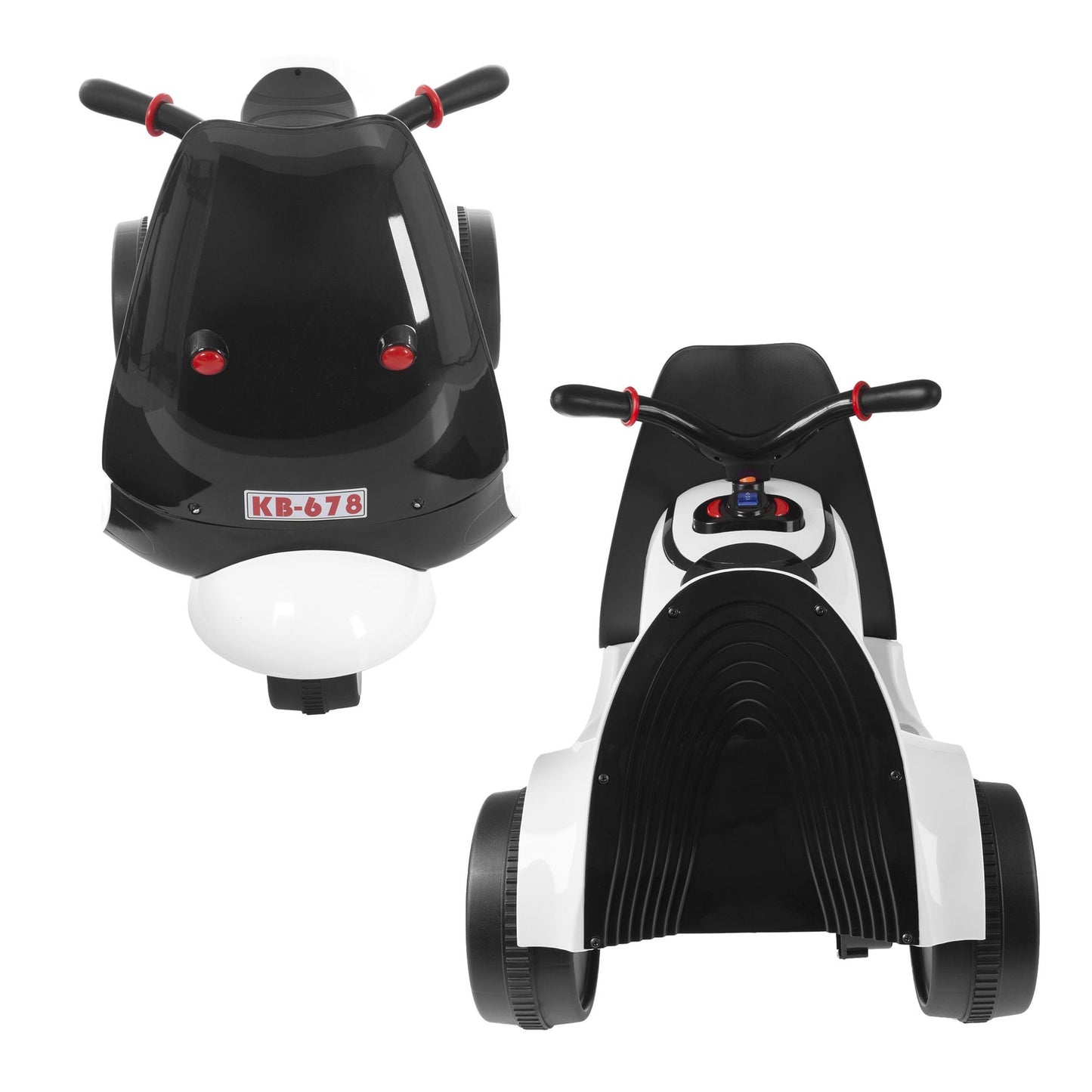 Ride on Toy, 3 Wheel Motorcycle Euro Trike for Kids by Lil Rider Battery Powered Ride on Toy for Boys and Girls, 2 to 5 Years Old White