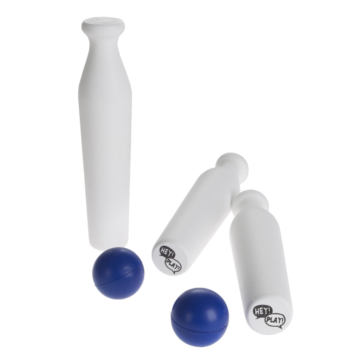Carnival Games for Kids, Classic Wooden Milk Bottle Toss Outdoor Game for Adults, Children, Boys and Girls by Hey! Play!