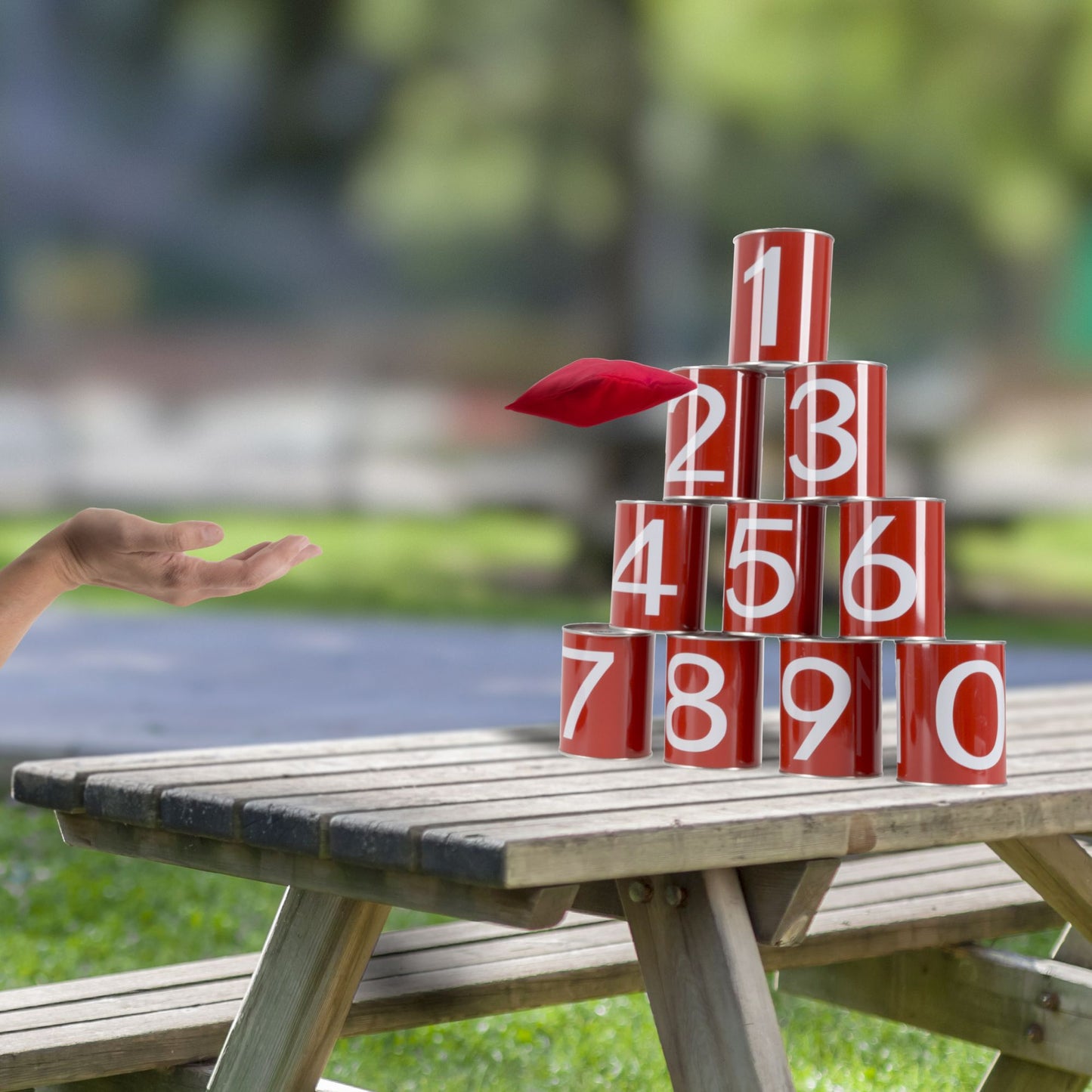 Carnival Games for Kids, Bean Bag Can Toss Outdoor Game for Adults, Kids, Boys and Girls by Hey! Play!
