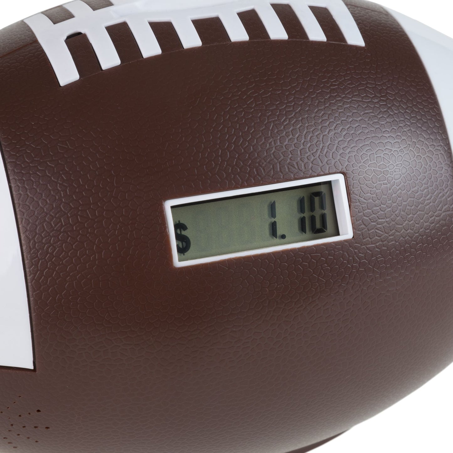 Football Coin Counting and Saving Piggy Bank with Digital Counter for Kids, Boys and Girls by Hey! Play!