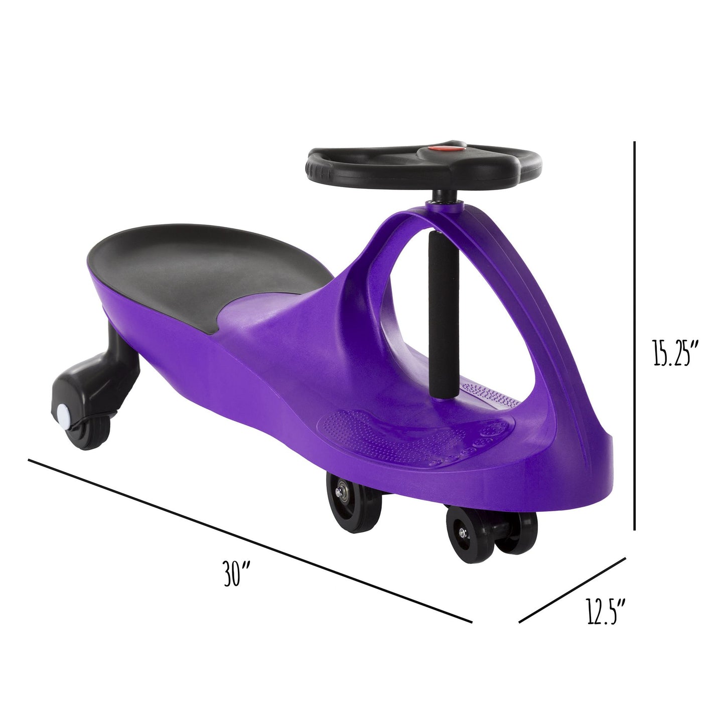 Ride On Car, No Batteries, Gears or Pedals, Uses Twist, Turn, Wiggle Movement to Steer Zigzag Car, for Toddlers, Kids, 2 Years Old and Up