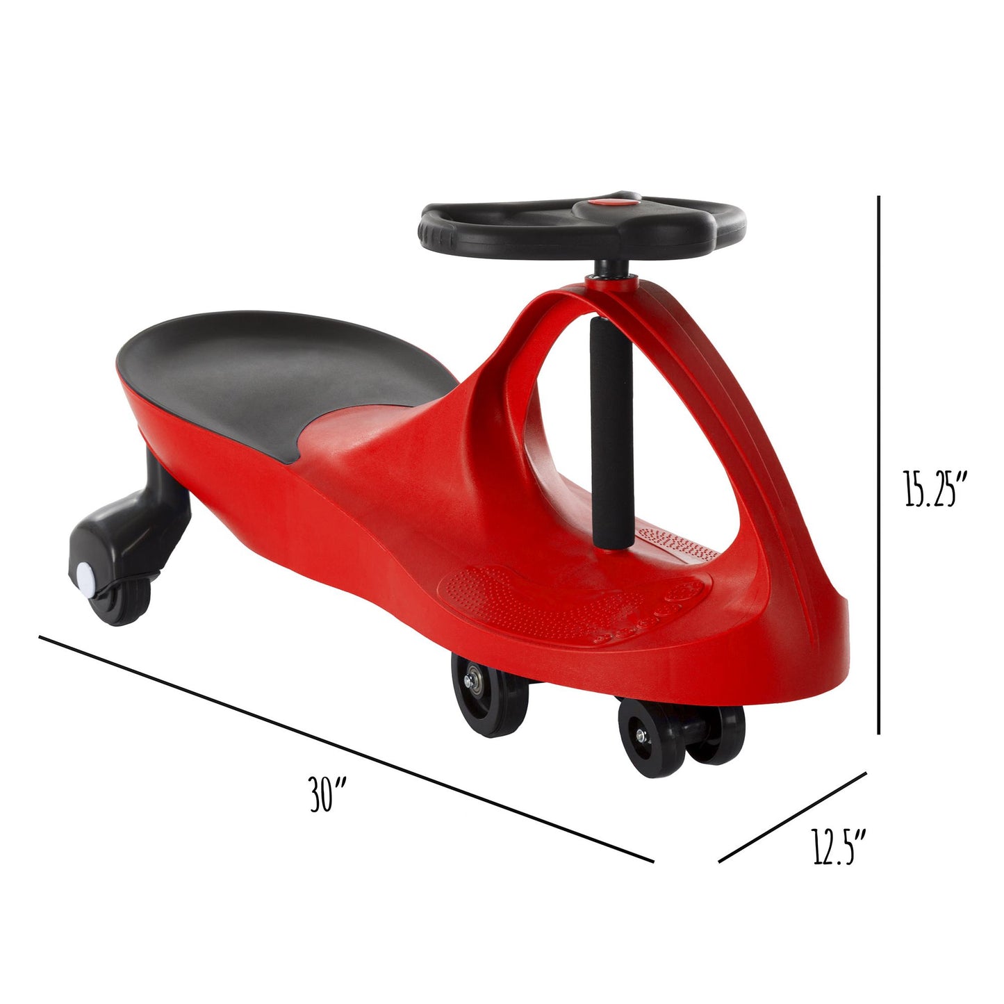 Ride On Car, No Batteries, Gears or Pedals, Uses Twist, Turn, Wiggle Movement to Steer Zigzag Car, for Toddlers, Kids, 2 Years Old and Up